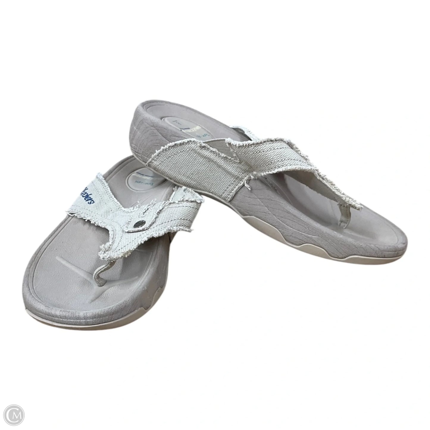 Sandals Flip Flops By Skechers In Tan, Size: 8
