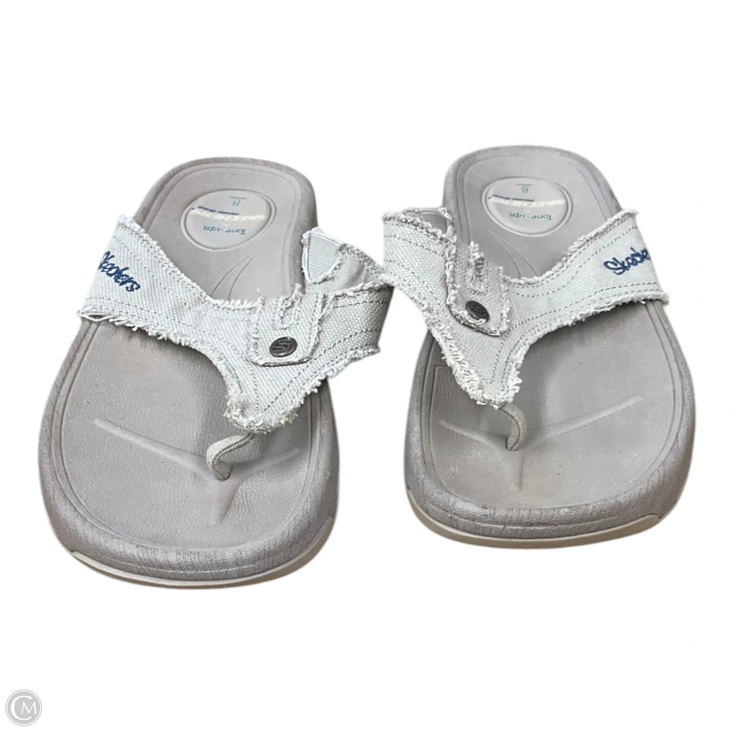 Sandals Flip Flops By Skechers In Tan, Size: 8