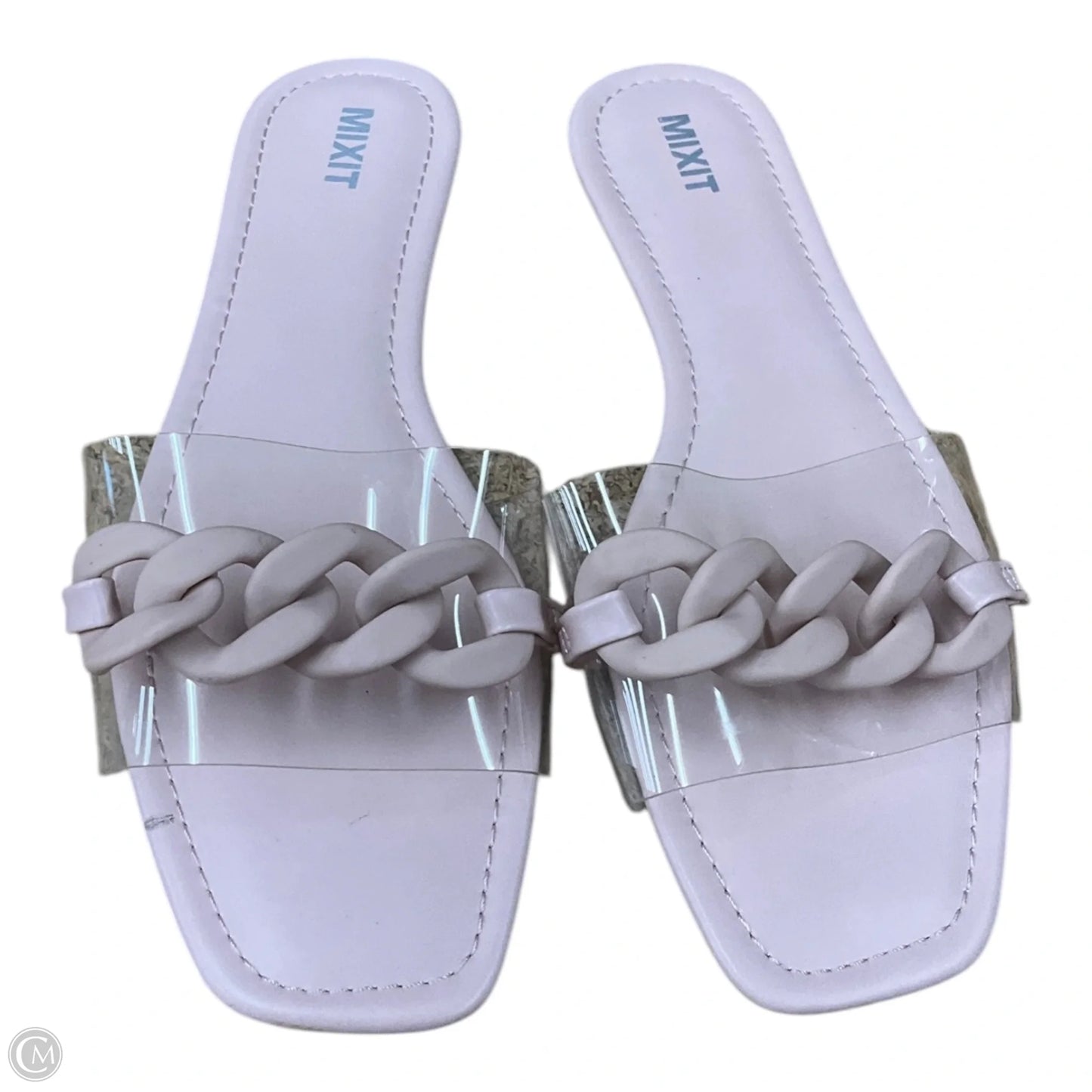 Sandals Flats By Mix It In Pink, Size: 9.5