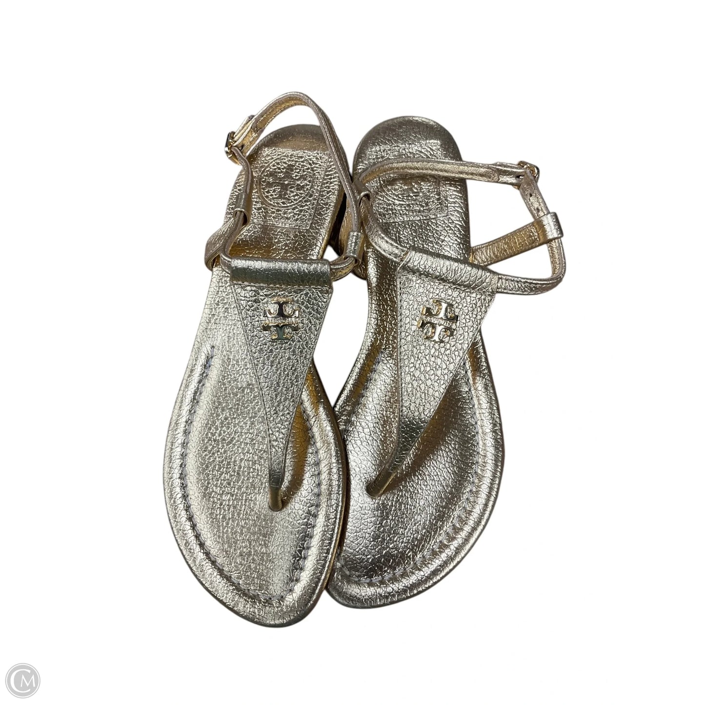 Sandals Designer By Tory Burch In Gold, Size: 6