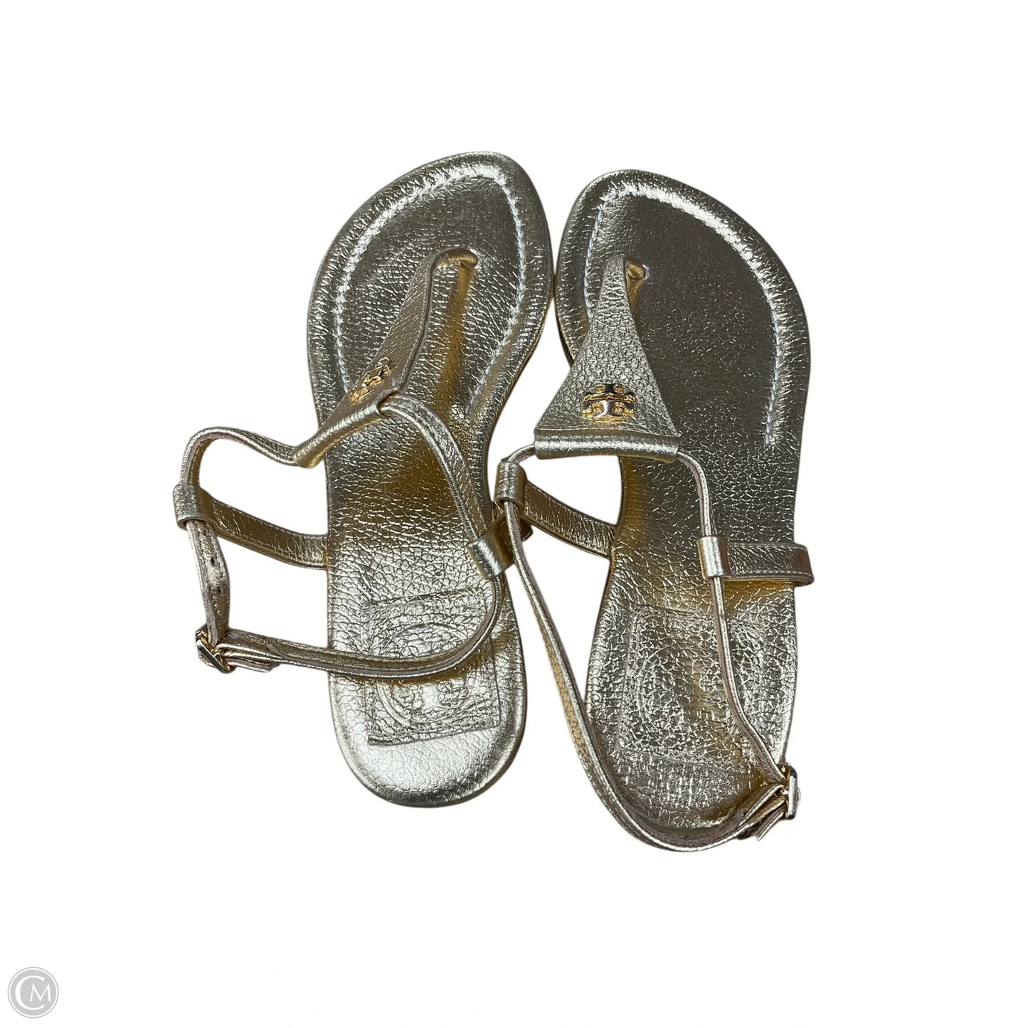 Sandals Designer By Tory Burch In Gold, Size: 6