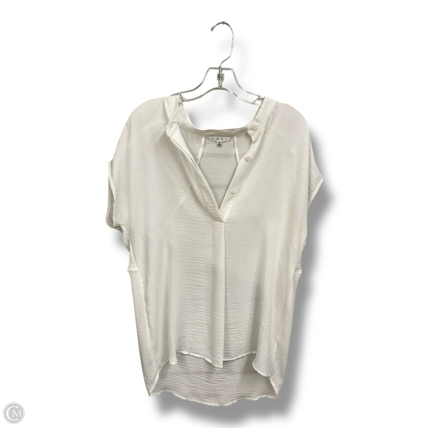 Top Sleeveless By Cabi In White, Size: M