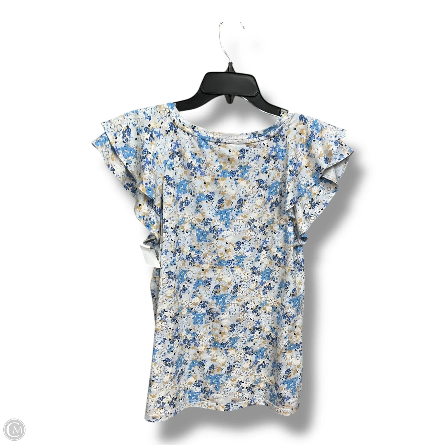 Top Short Sleeve By Lc Lauren Conrad In Floral Print, Size: M