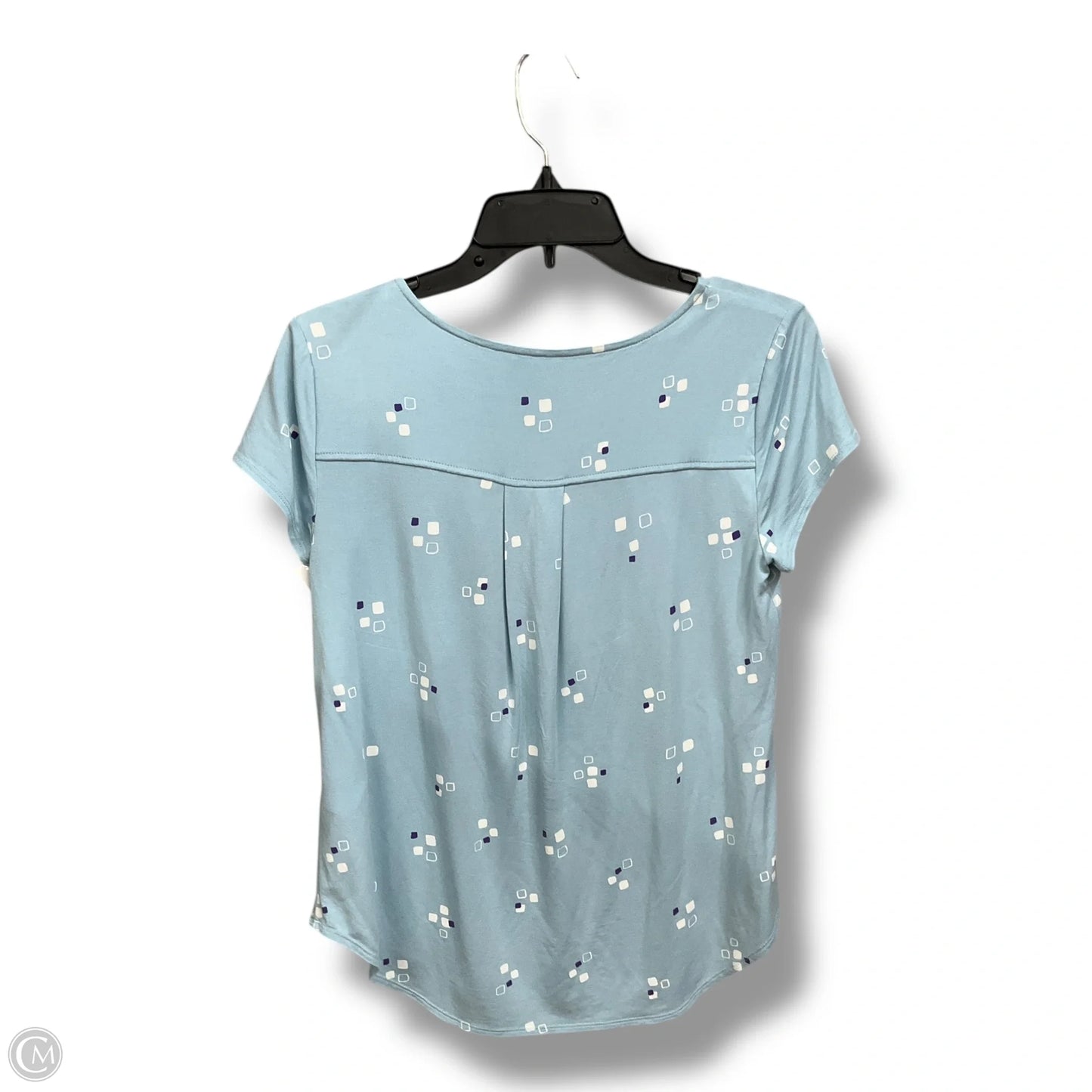 Top Short Sleeve By Alfani In Blue, Size: S