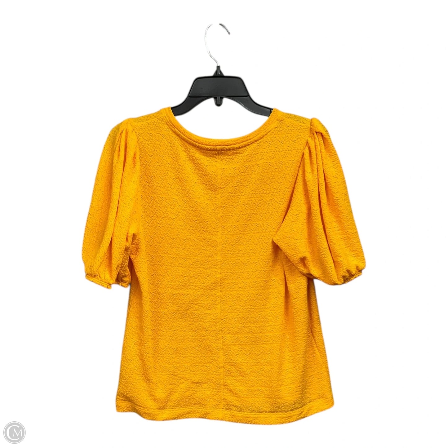 Top Short Sleeve By Lc Lauren Conrad In Yellow, Size: M