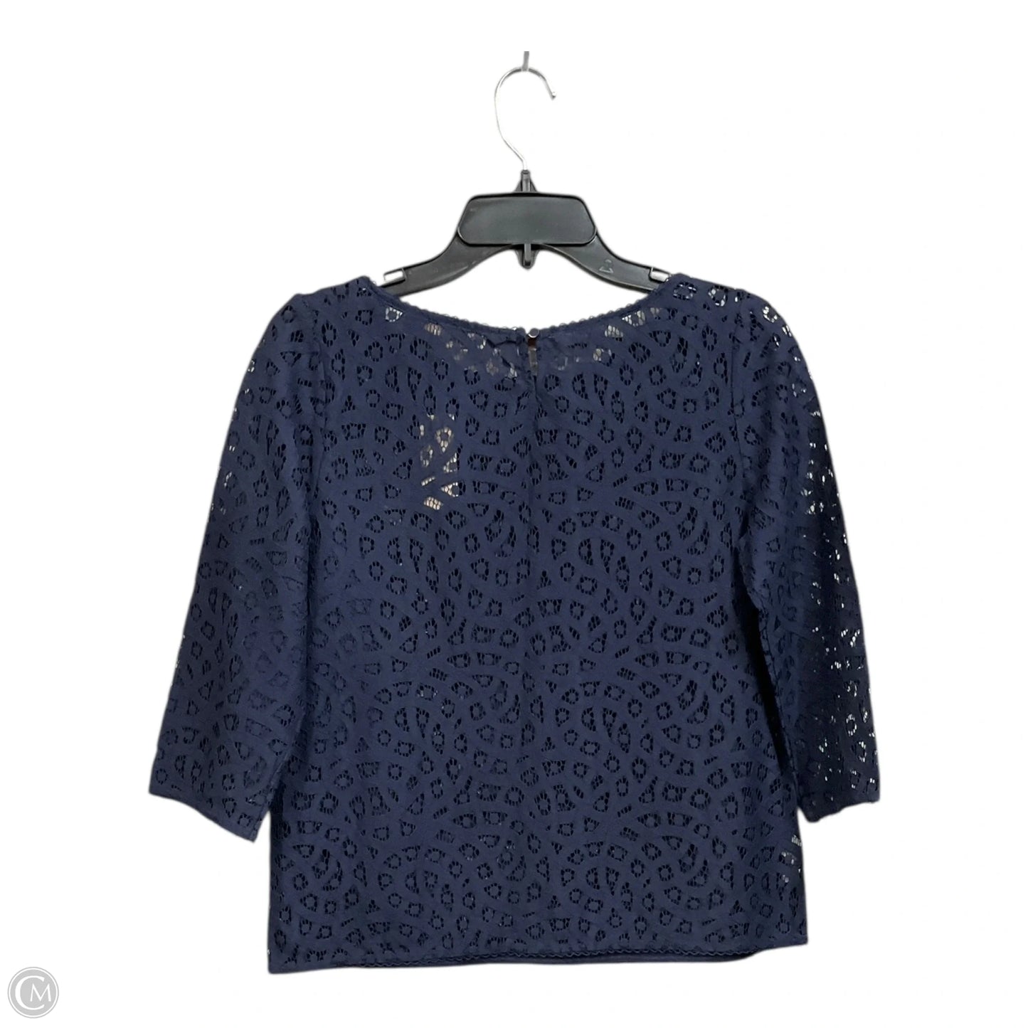 Top 3/4 Sleeve By Loft In Blue & Brown, Size: Sp