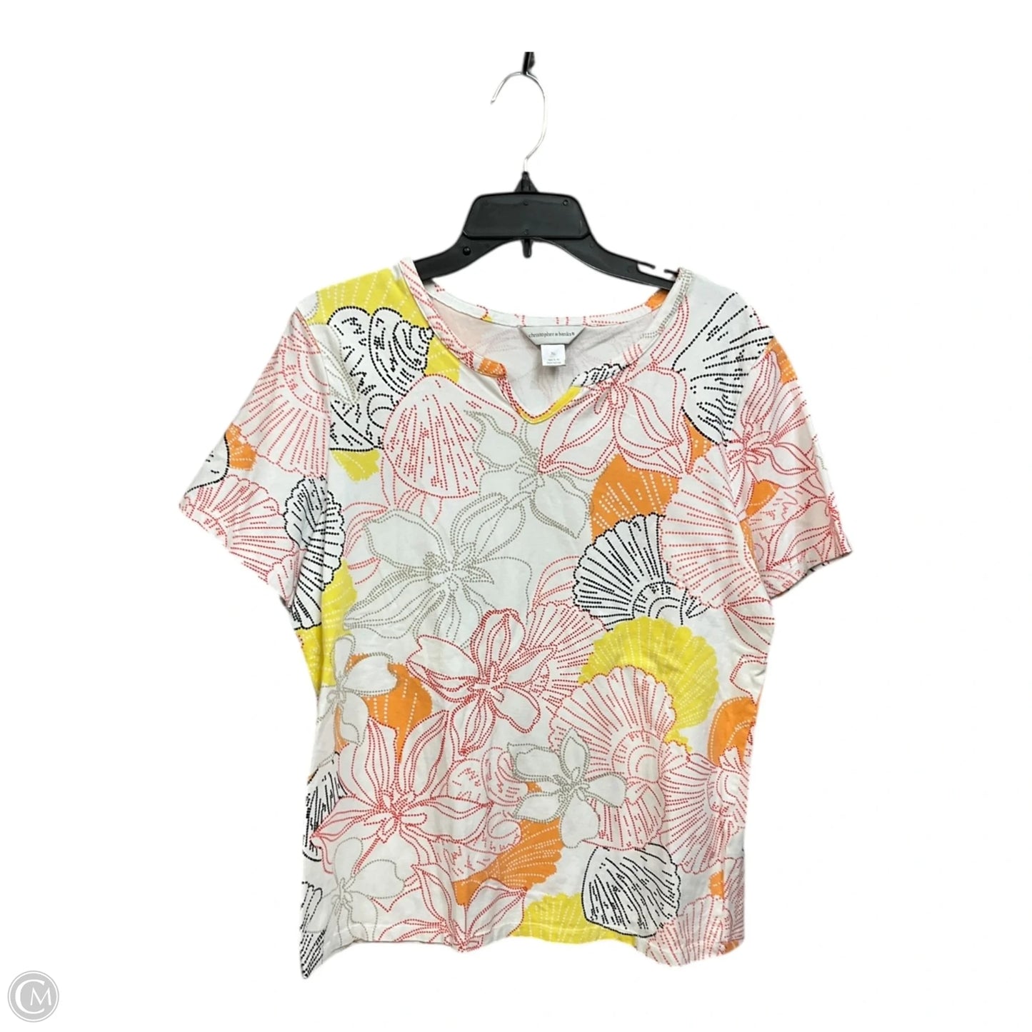 Top Short Sleeve By Christopher And Banks In Multi-colored, Size: Xl
