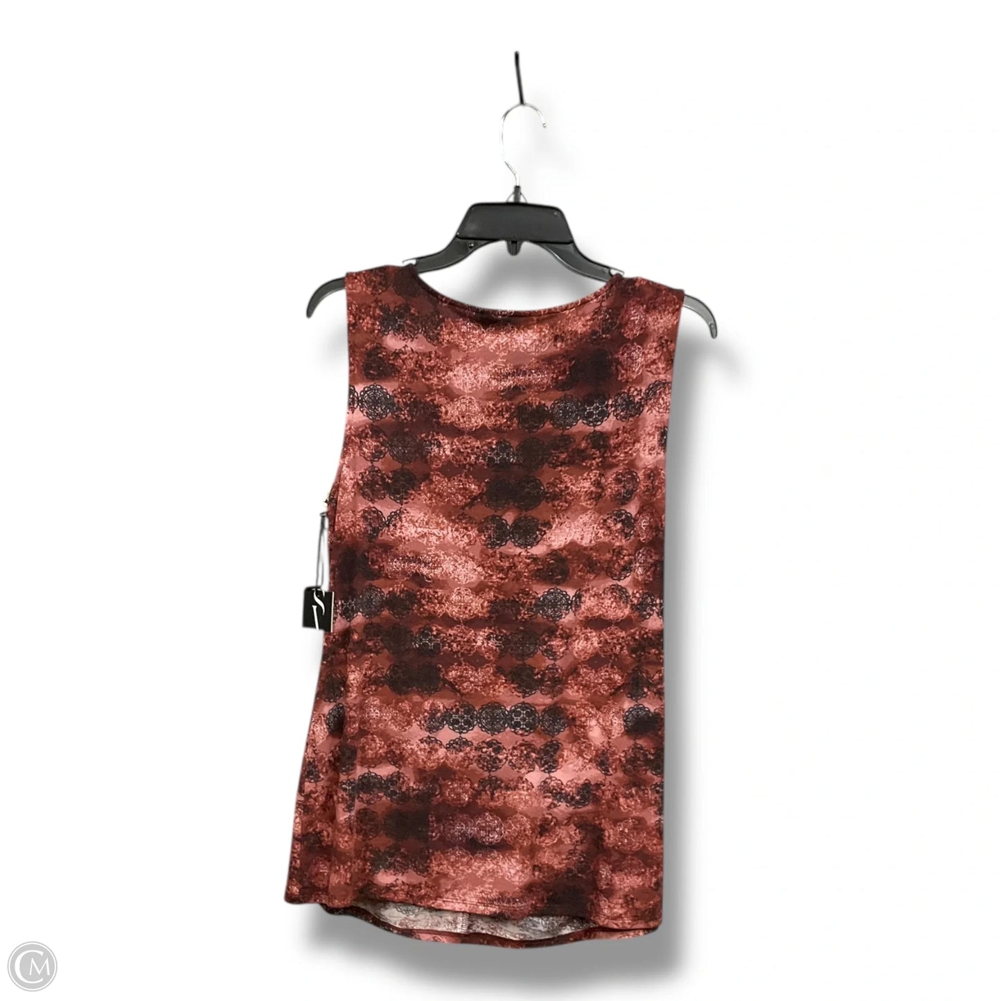 Top Sleeveless By Simply Vera In Red, Size: L
