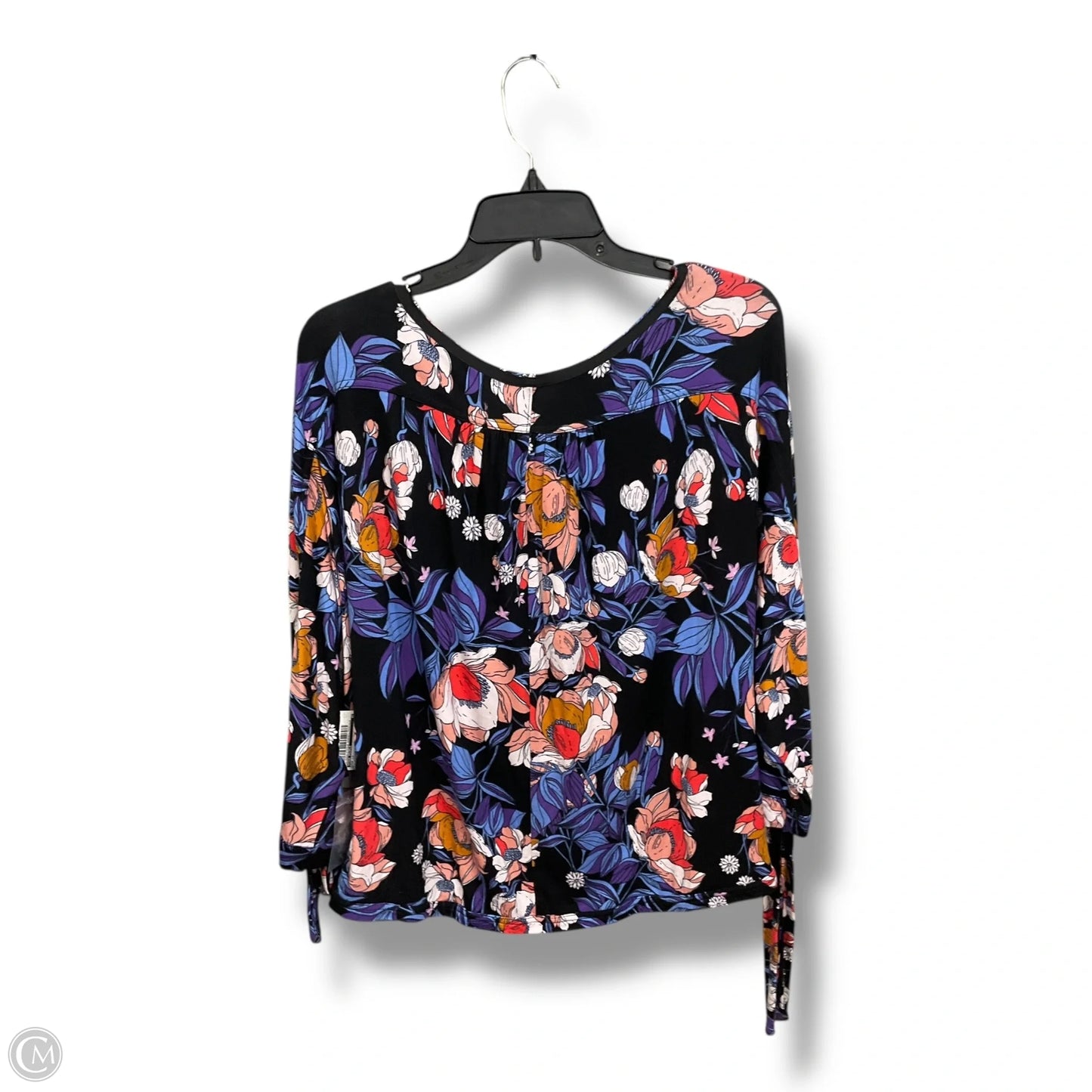 Top Long Sleeve By Free People In Floral Print, Size: M