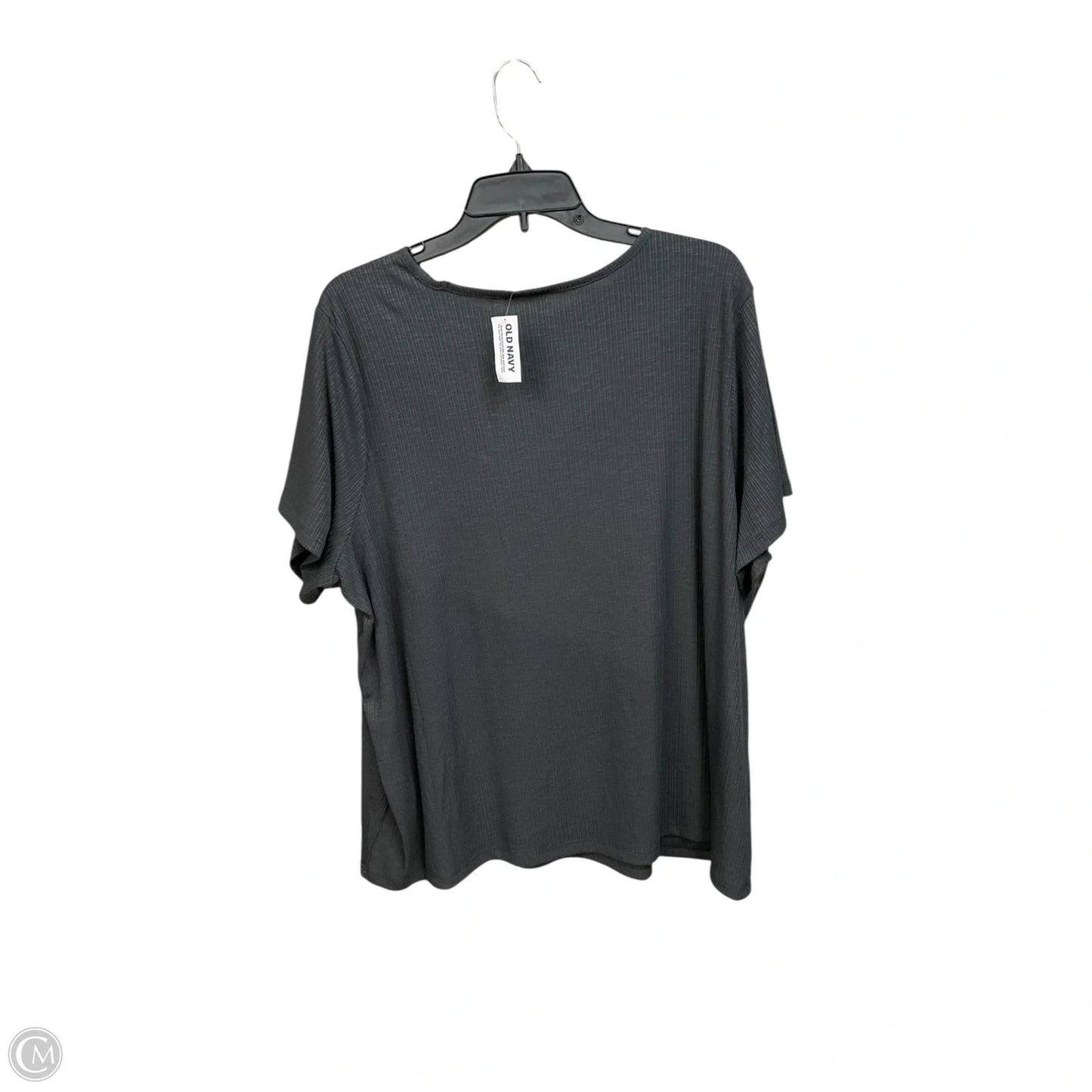 Top Short Sleeve By Old Navy In Grey, Size: 2x