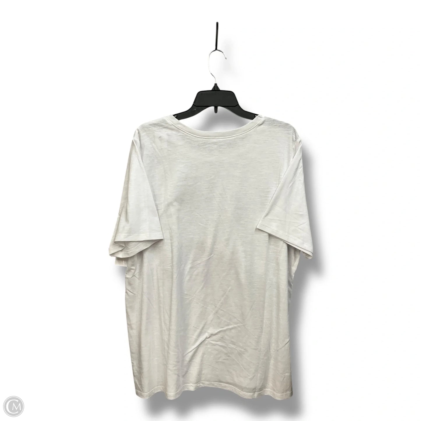 Top Short Sleeve By Lane Bryant In White, Size: 2x