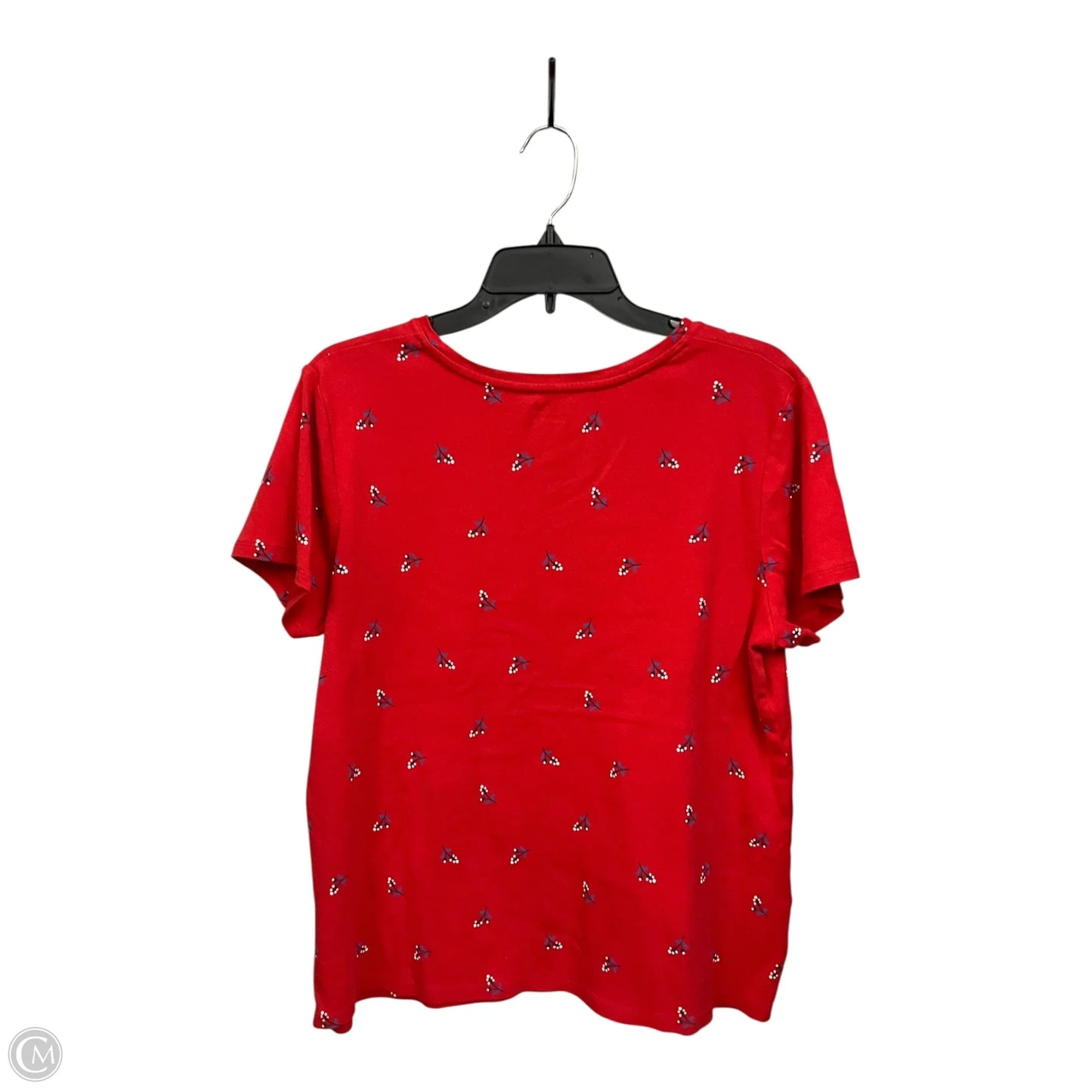 Top Short Sleeve By Croft And Barrow In Red, Size: Xl