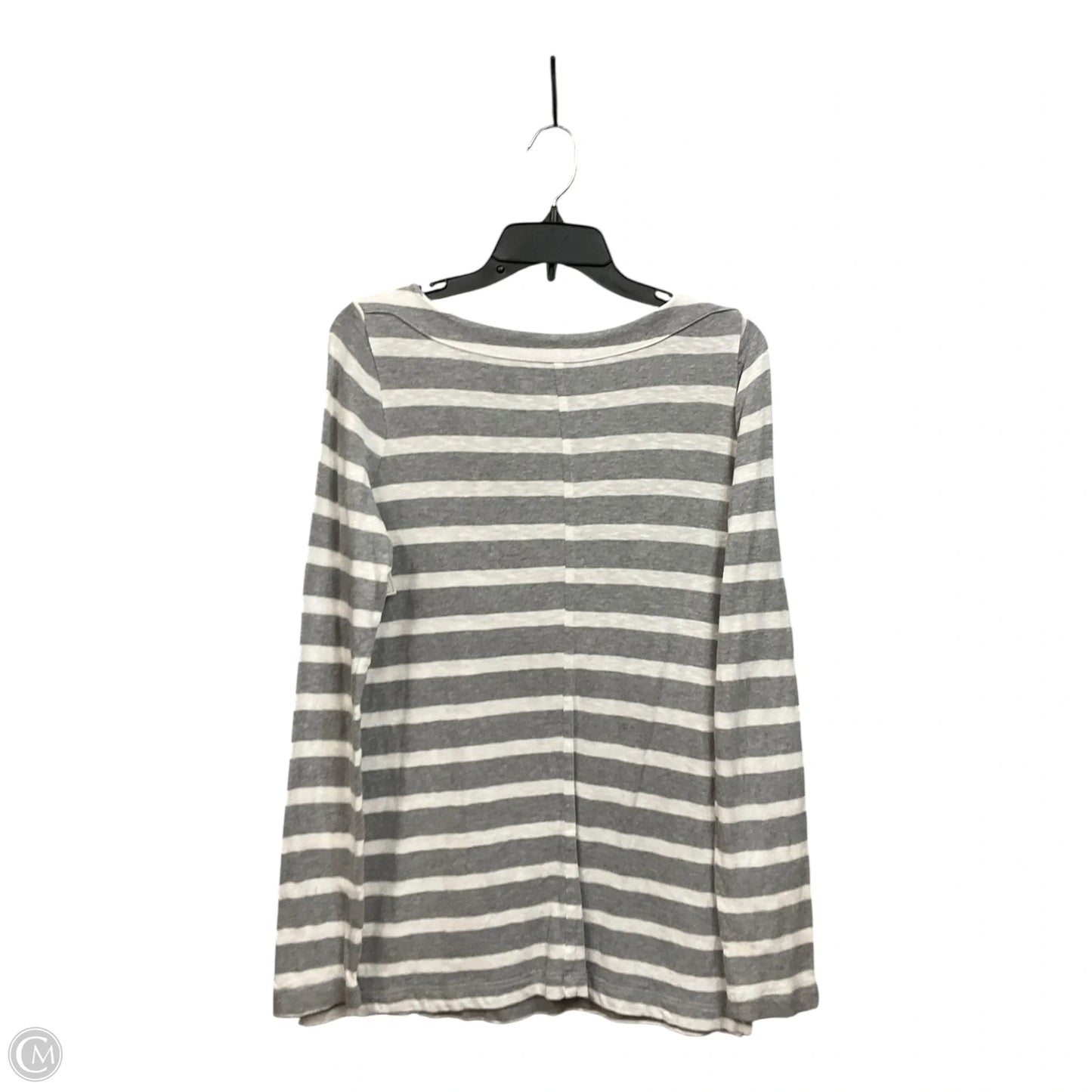 Top Long Sleeve By Loft In Striped Pattern, Size: M