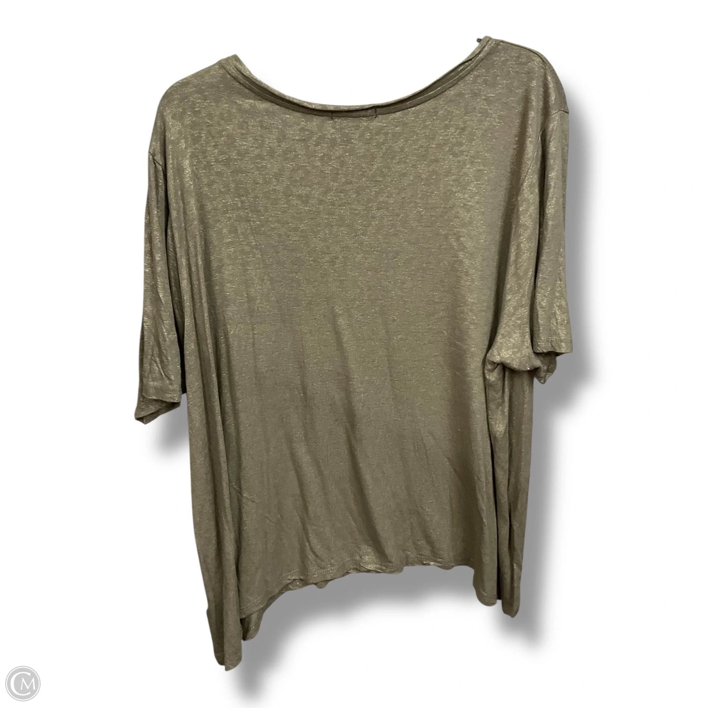 Top Short Sleeve By Democracy In Green, Size: 2x