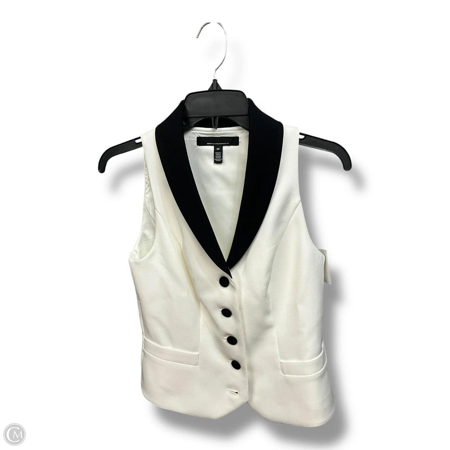 Vest Other By White House Black Market In Black & White, Size: Xs