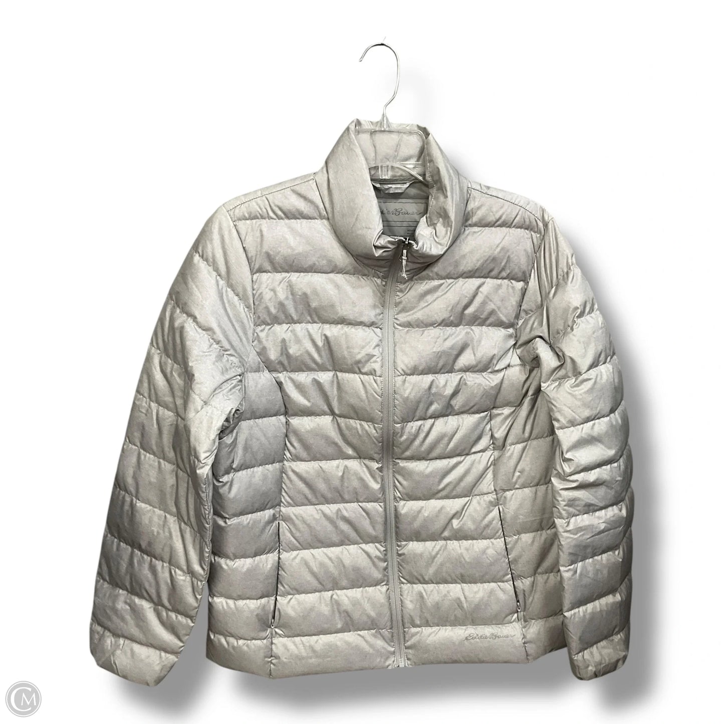 Coat Puffer & Quilted By Eddie Bauer In Grey, Size: L