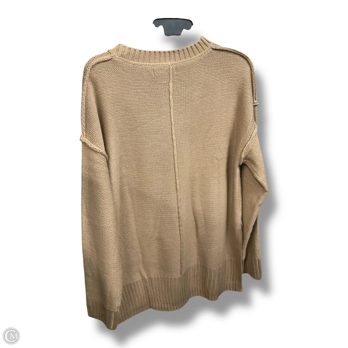 Sweater By Clothes Mentor In Tan, Size: L