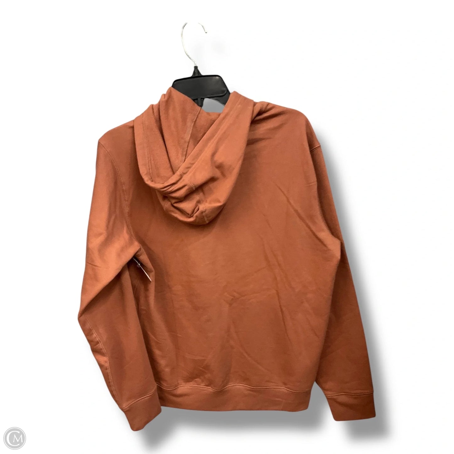 Sweatshirt Hoodie By Eddie Bauer In Brown, Size: S