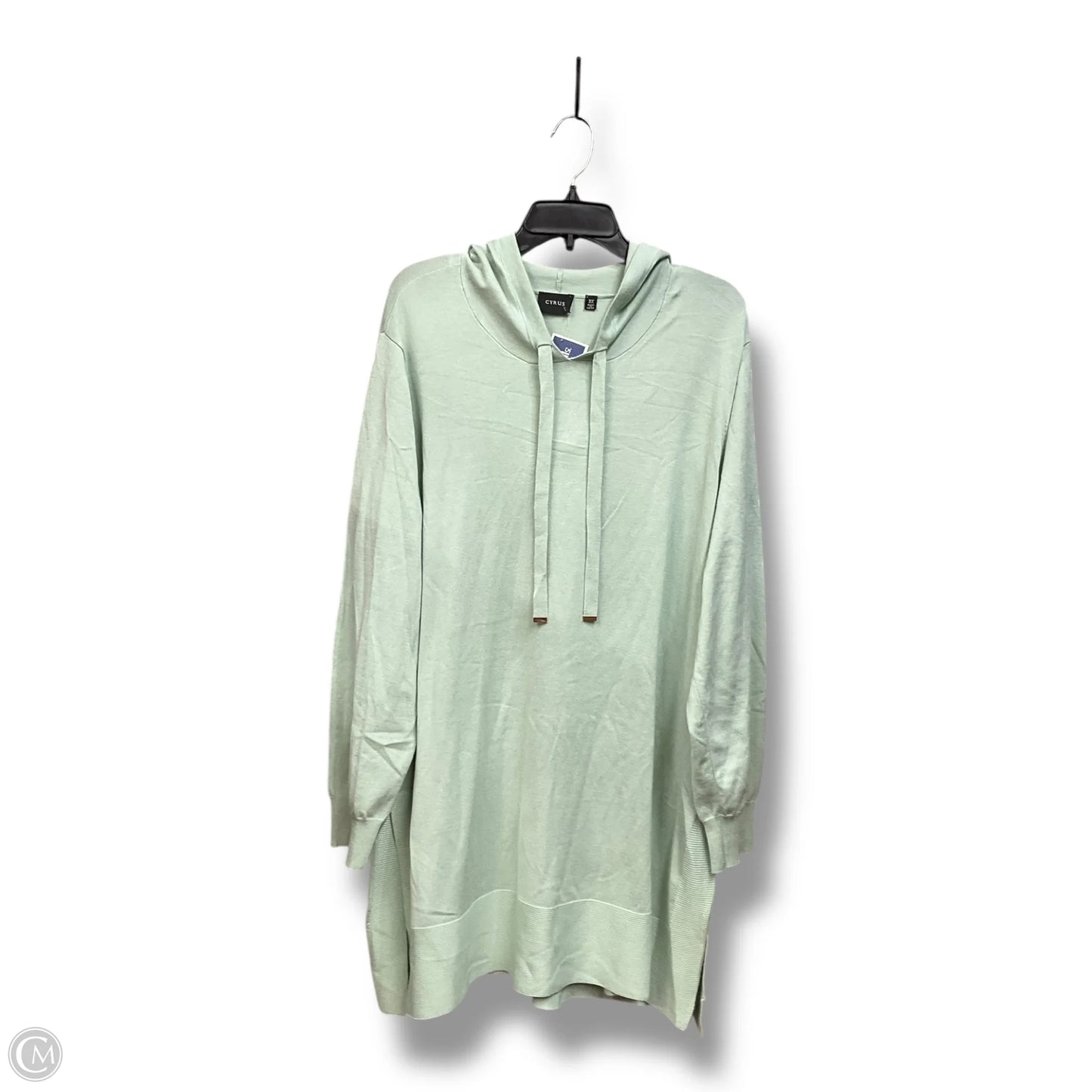 Tunic Long Sleeve By Cyrus Knits In Green, Size: 3x