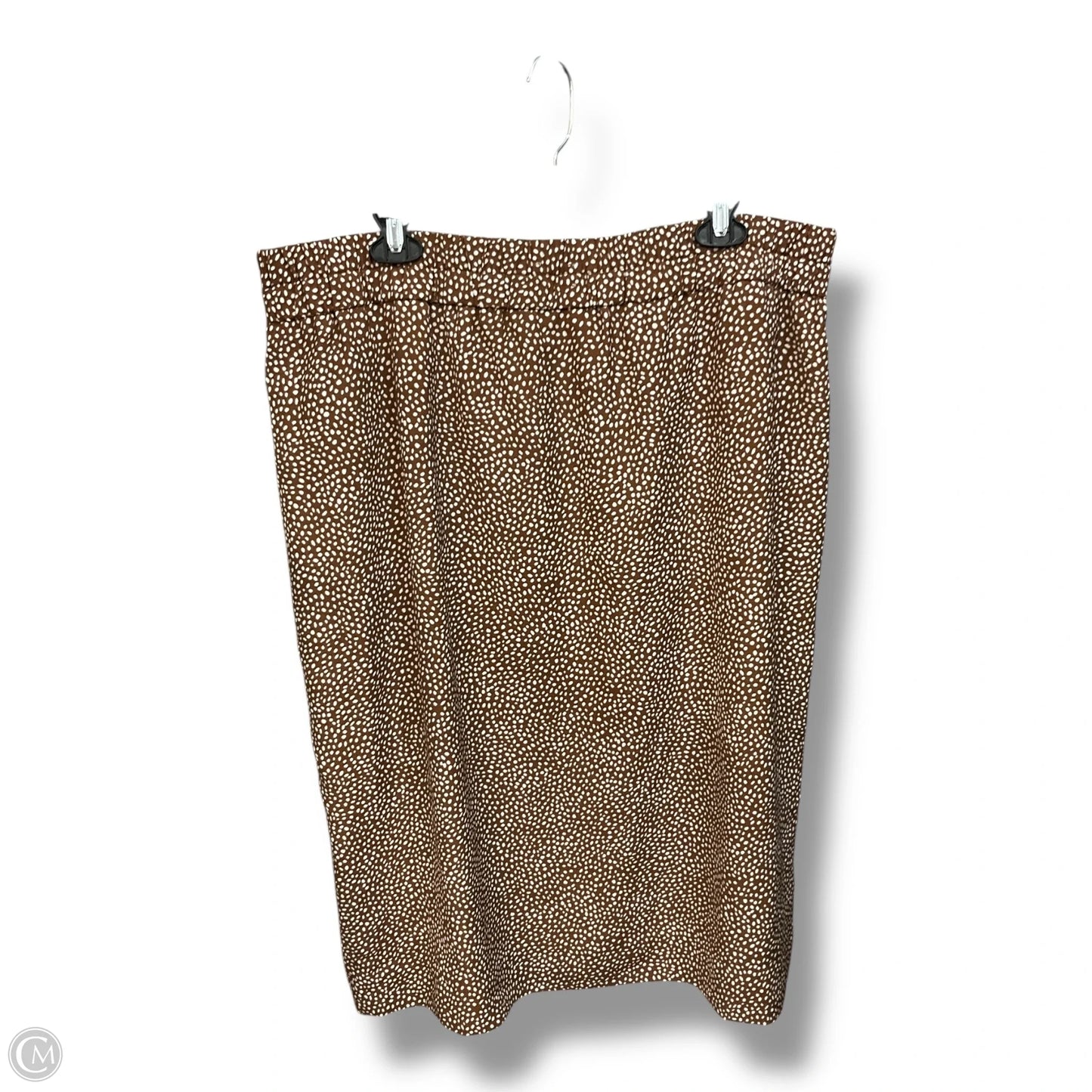 Dress Casual Midi By J. Crew In Brown & White, Size: 18