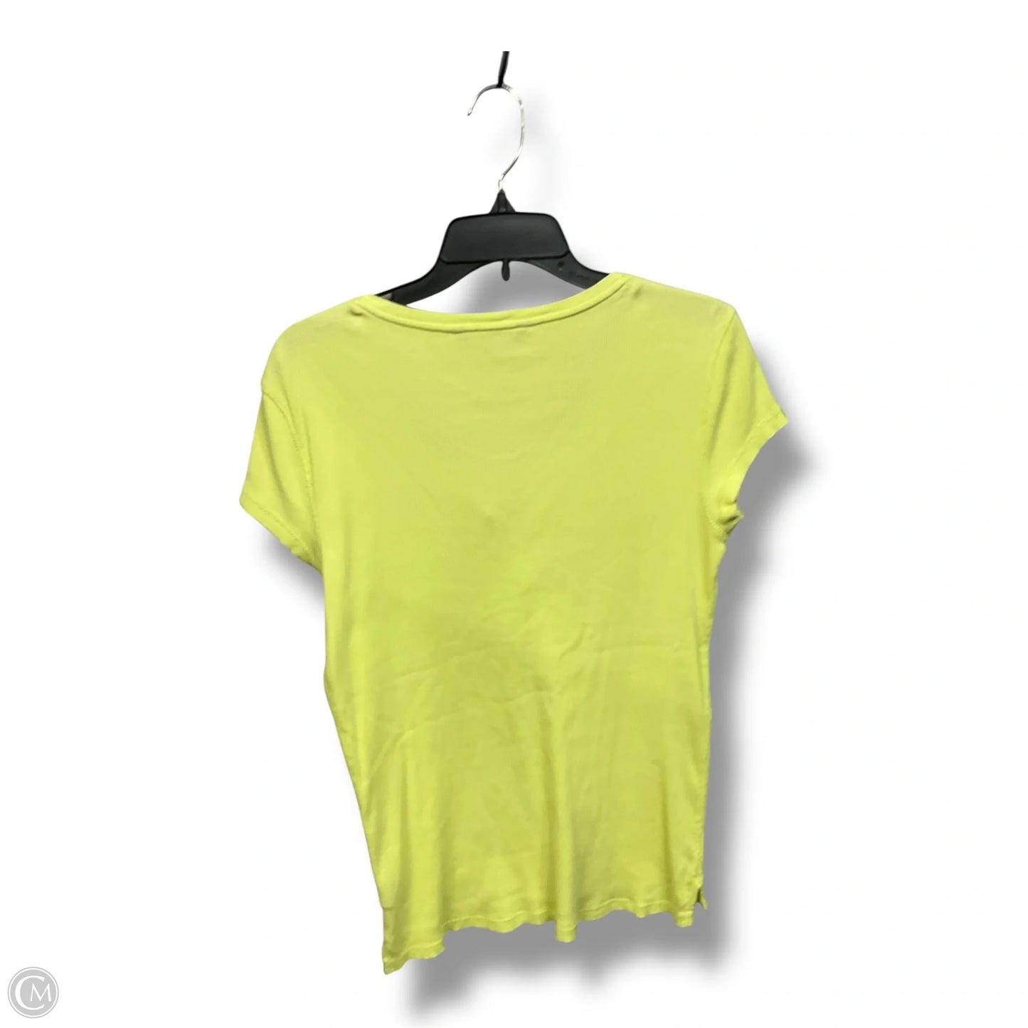 Top Short Sleeve By Ralph Lauren In Yellow, Size: L