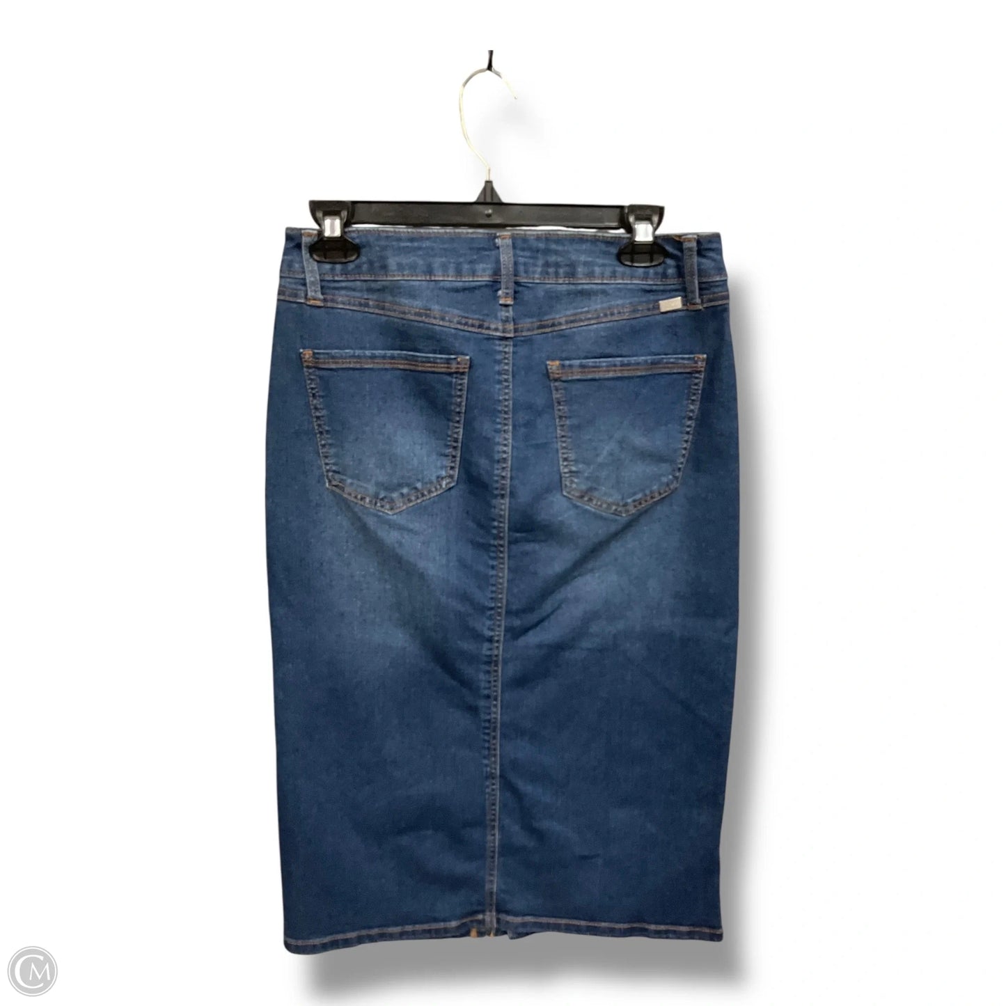 Skirt Midi By 1822 Denim In Blue Denim, Size: 8