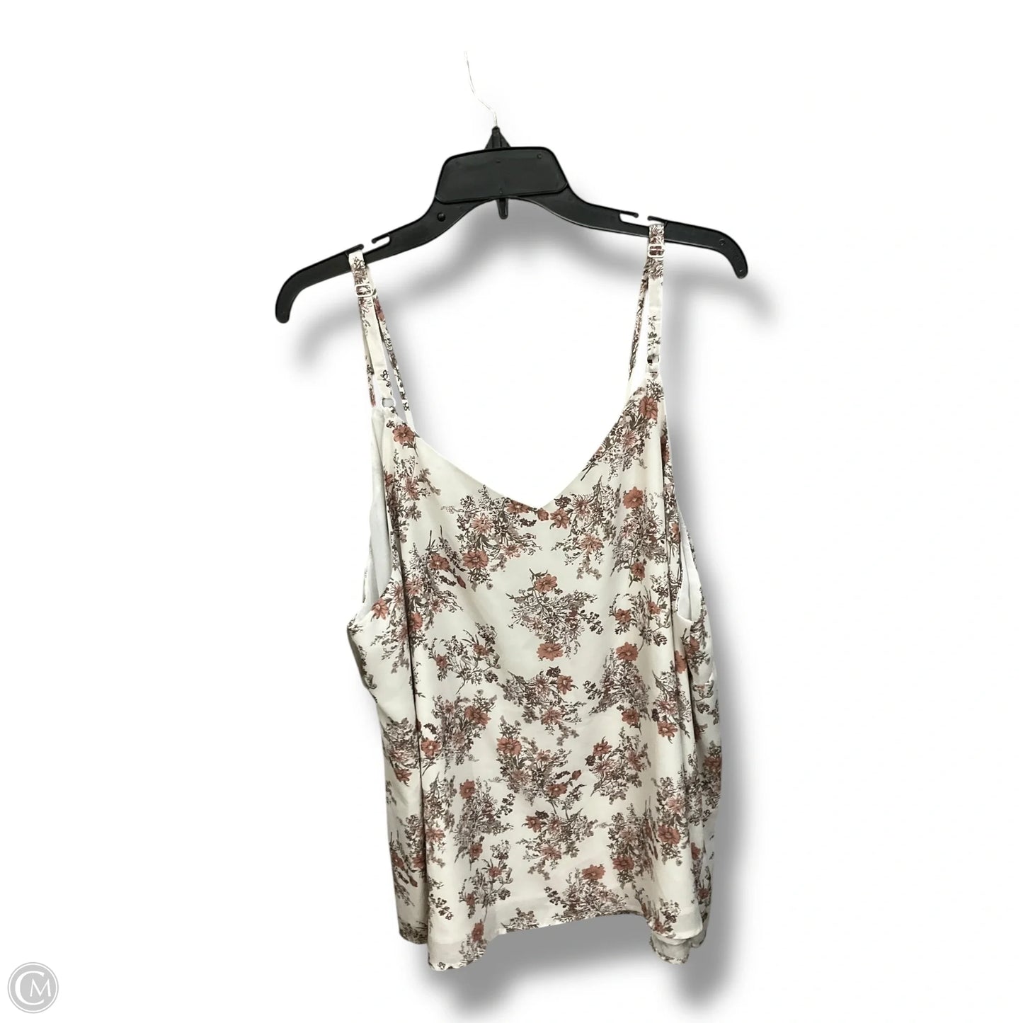 Top Cami By Skies Are Blue In Floral Print, Size: 2x