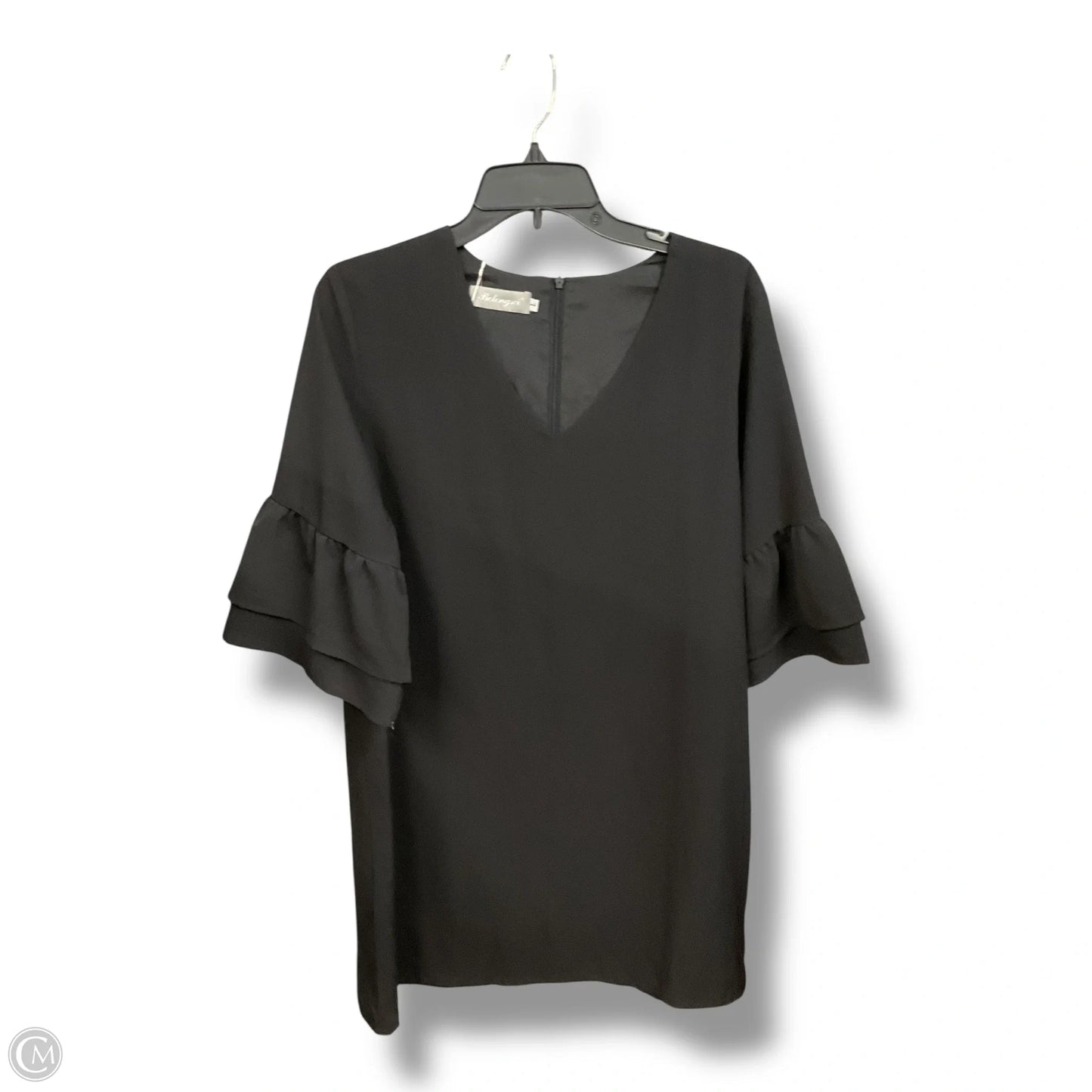 Dress Casual Midi By Clothes Mentor In Black, Size: L