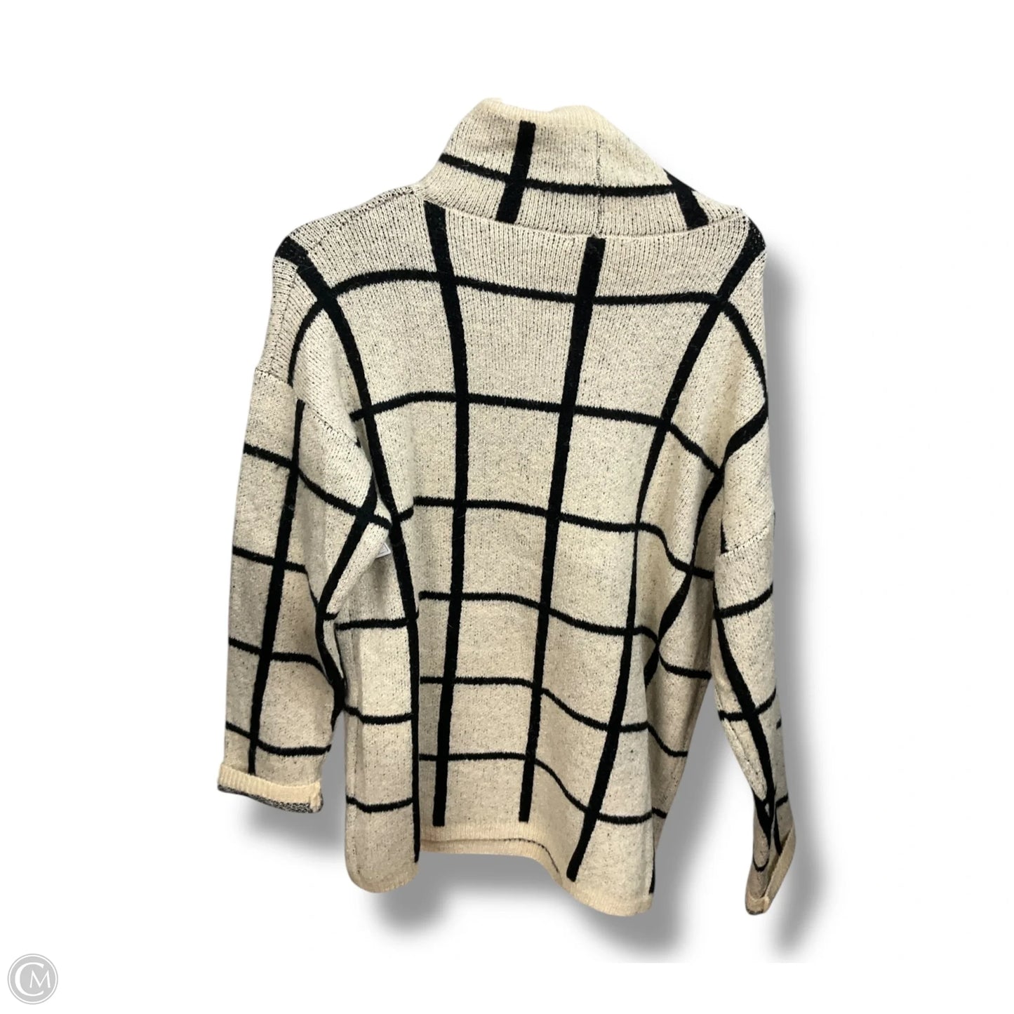 Sweater By Clothes Mentor In Black & White, Size: M