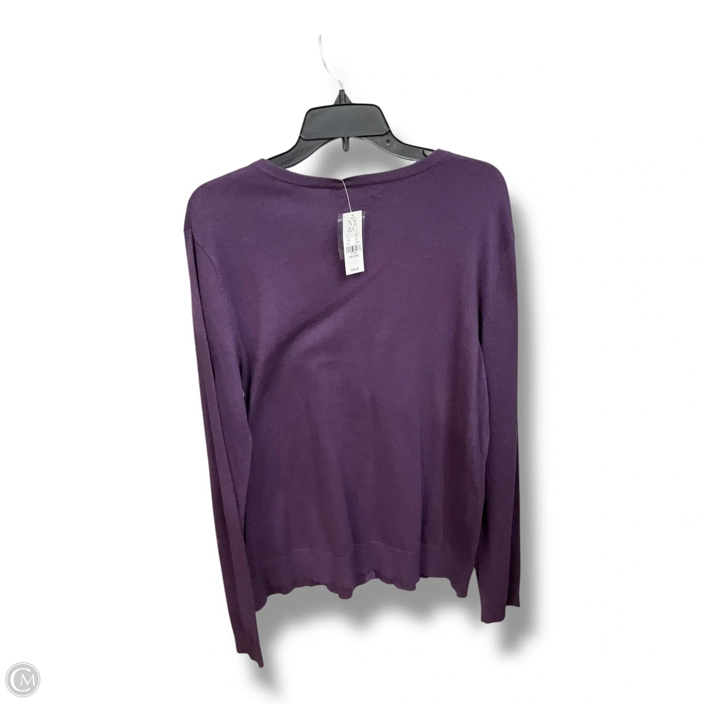 Cardigan By New York And Co In Purple, Size: Xxl