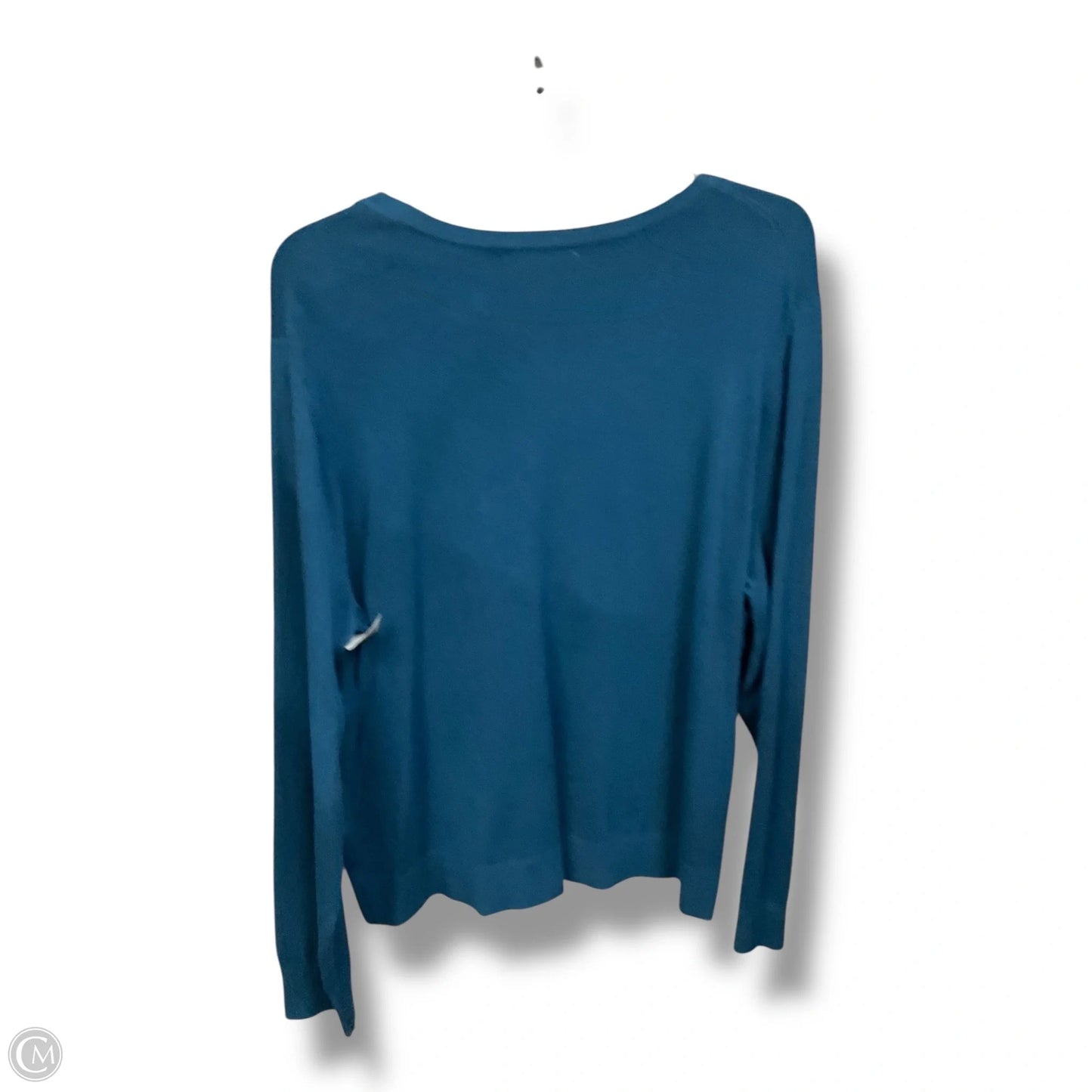 Cardigan By Charter Club In Teal, Size: Xxl