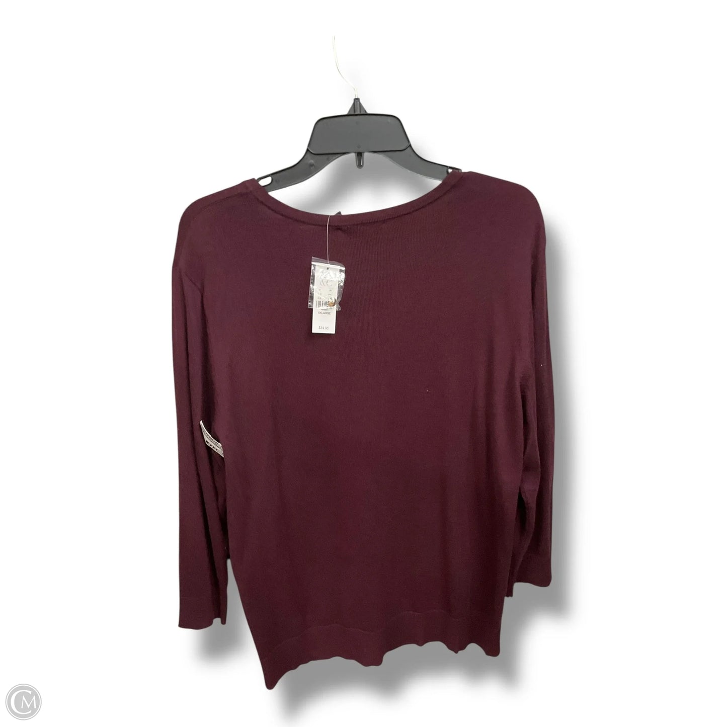 Cardigan By New York And Co In Maroon, Size: Xxl