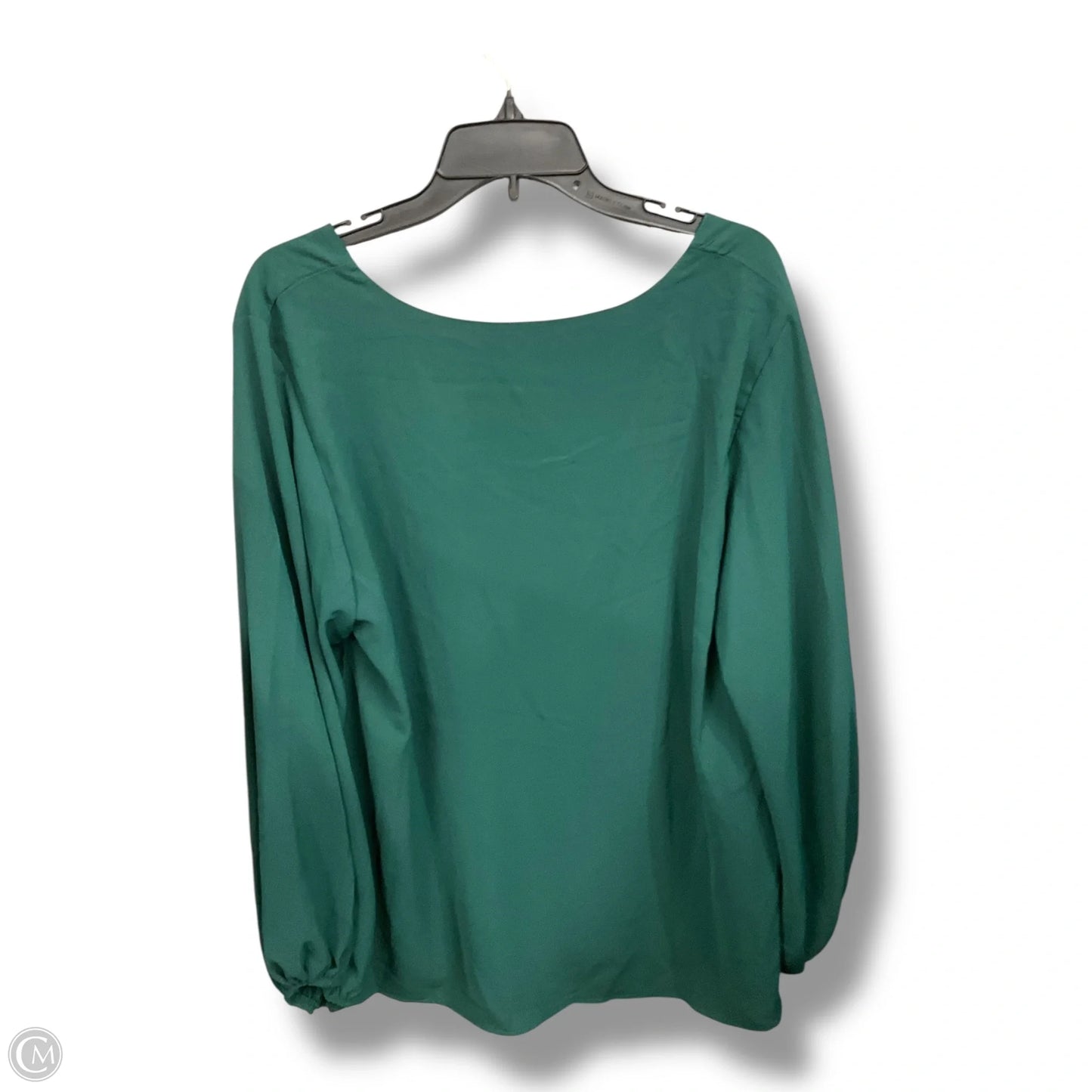 Blouse Long Sleeve By Clothes Mentor In Green, Size: Xl