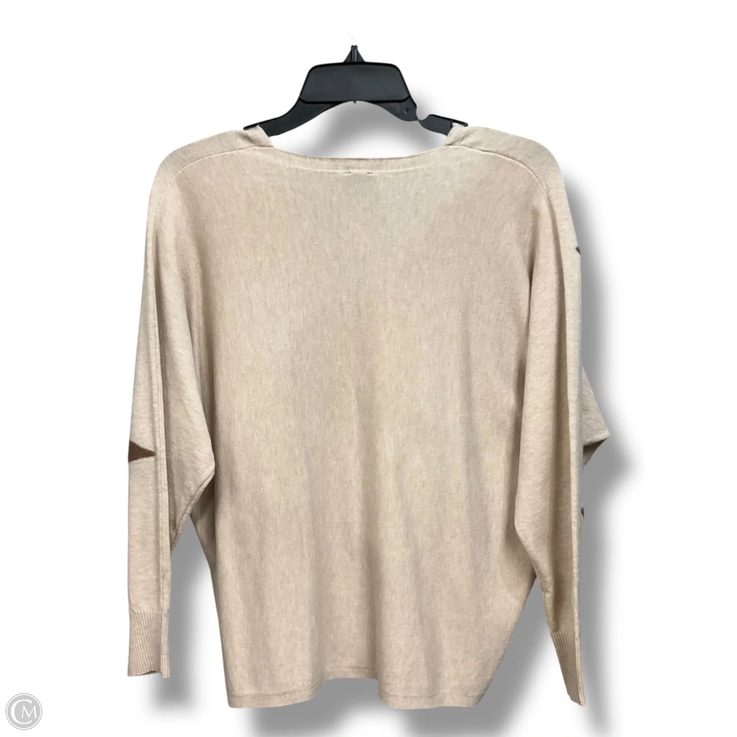 Top 3/4 Sleeve By Aaeda In Tan, Size: M
