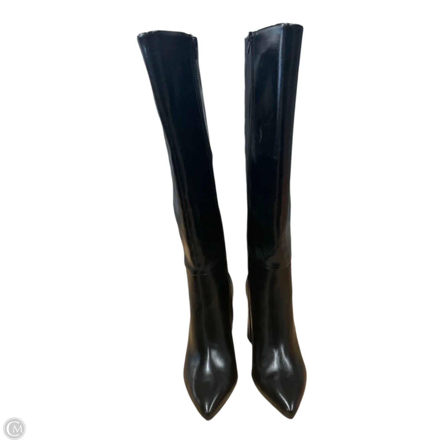Boots Knee Heels By Scoop In Black, Size: 7