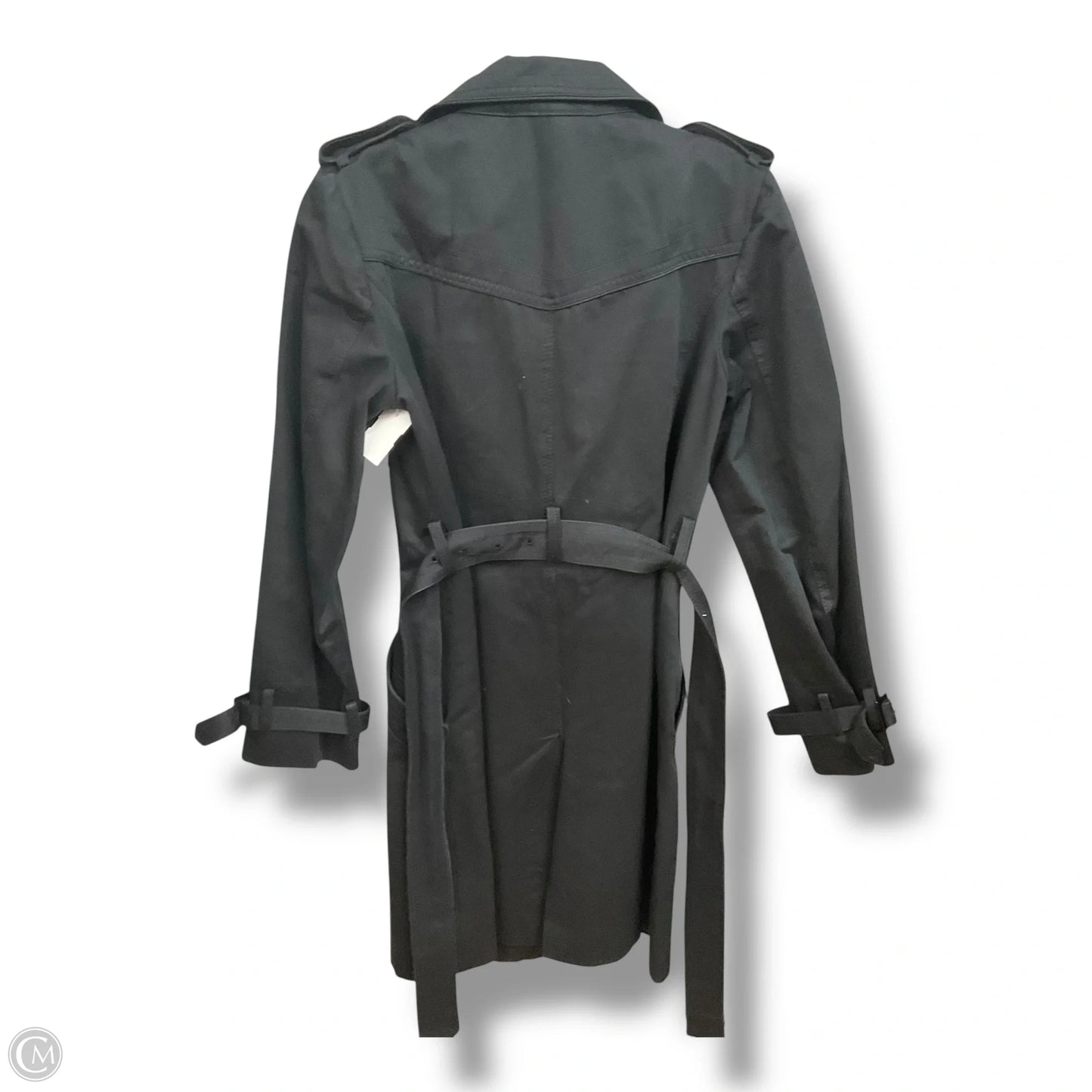 Coat Trench Coat By Anne Klein In Black, Size: S