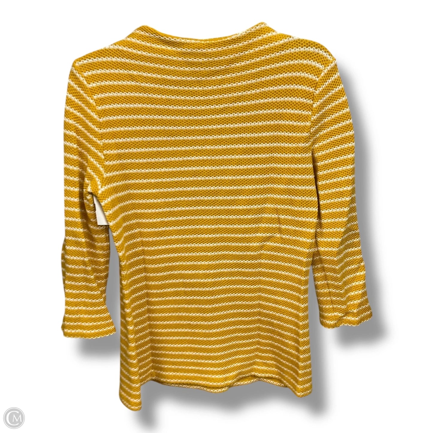 Top Long Sleeve By Talbots In Striped Pattern, Size: M