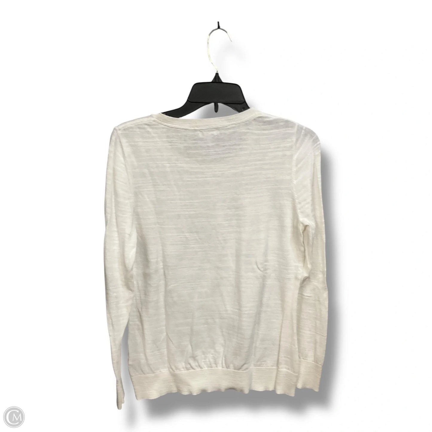 Top Long Sleeve By L.l. Bean In White, Size: M