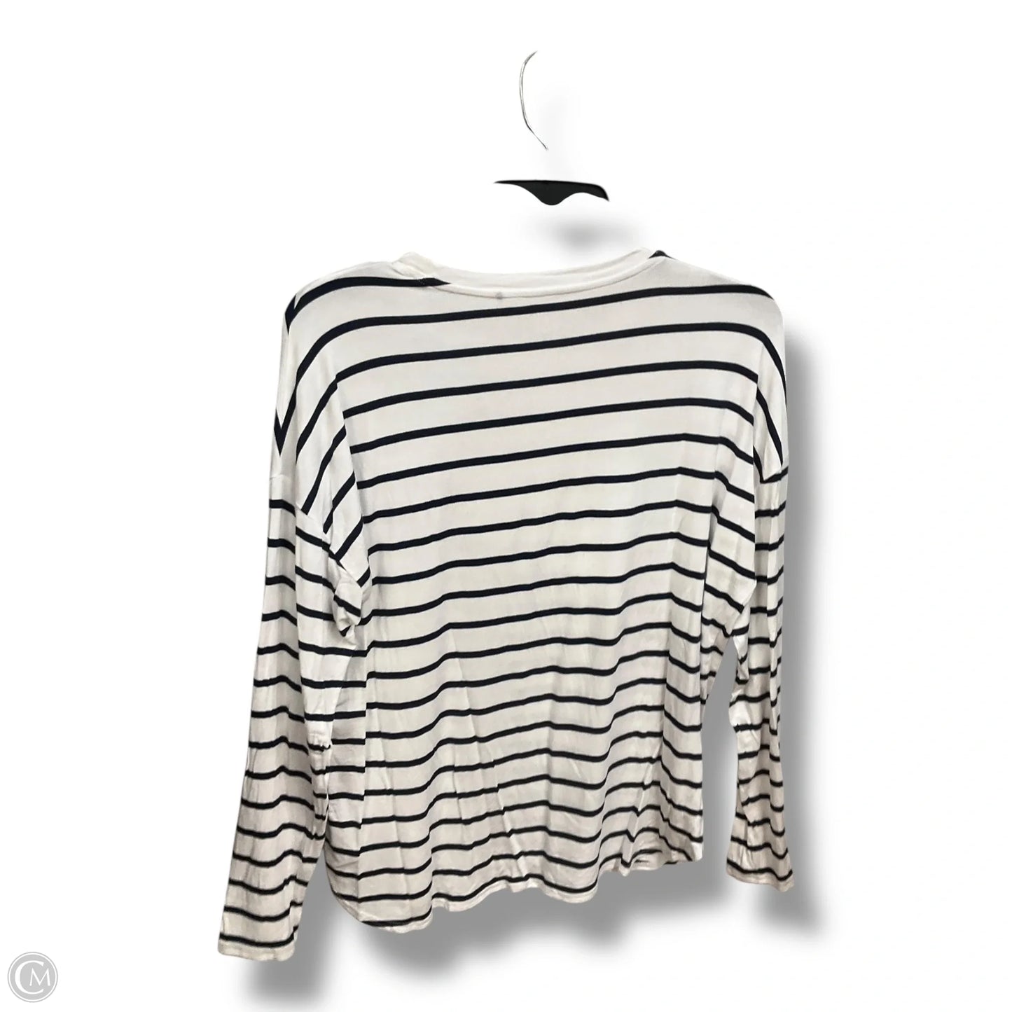 Top Long Sleeve By Gap In Striped Pattern, Size: M