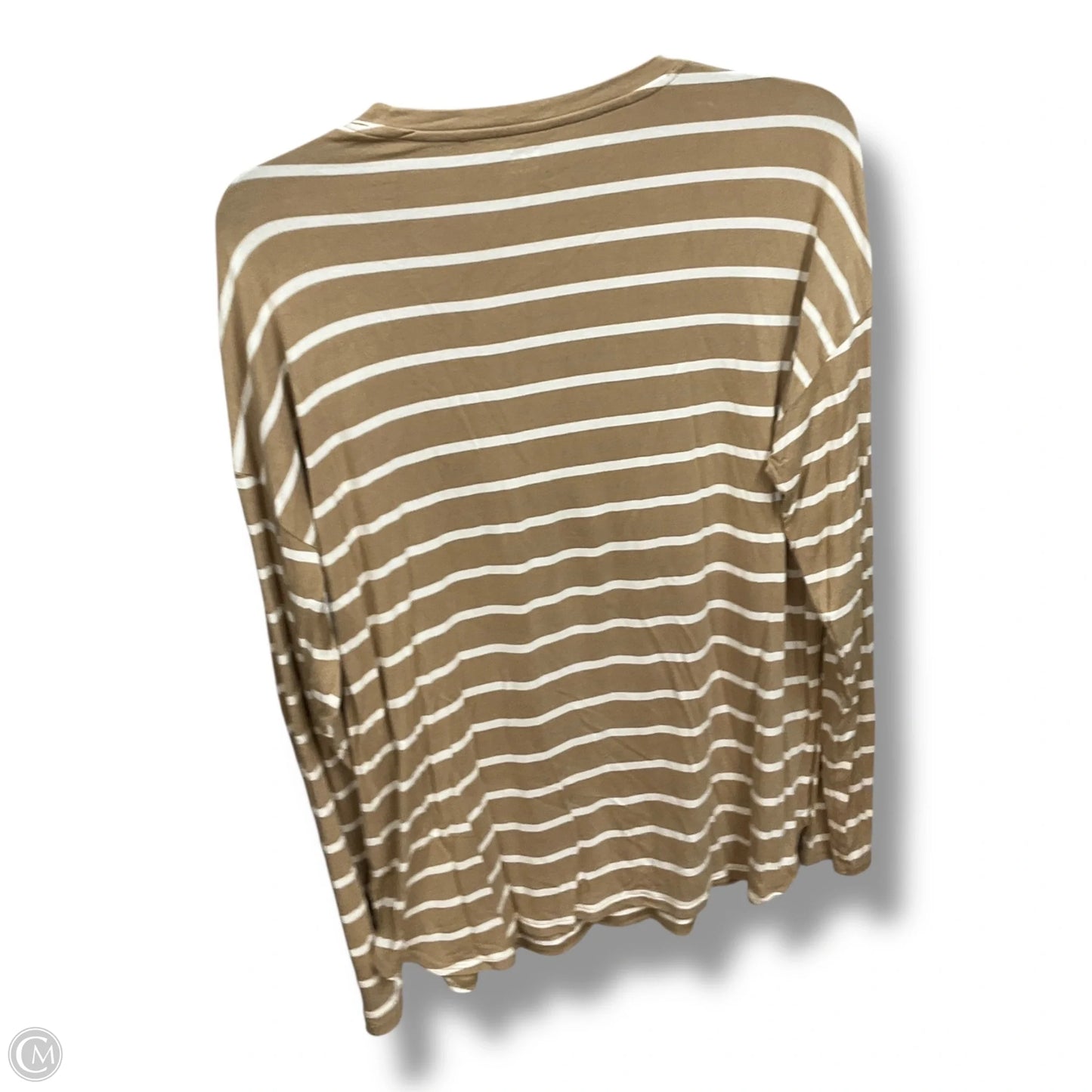 Top Long Sleeve By Gap In Striped Pattern, Size: M