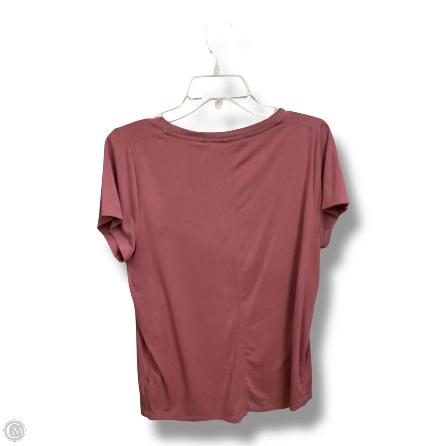 Athletic Top Short Sleeve By Athleta In Maroon, Size: M