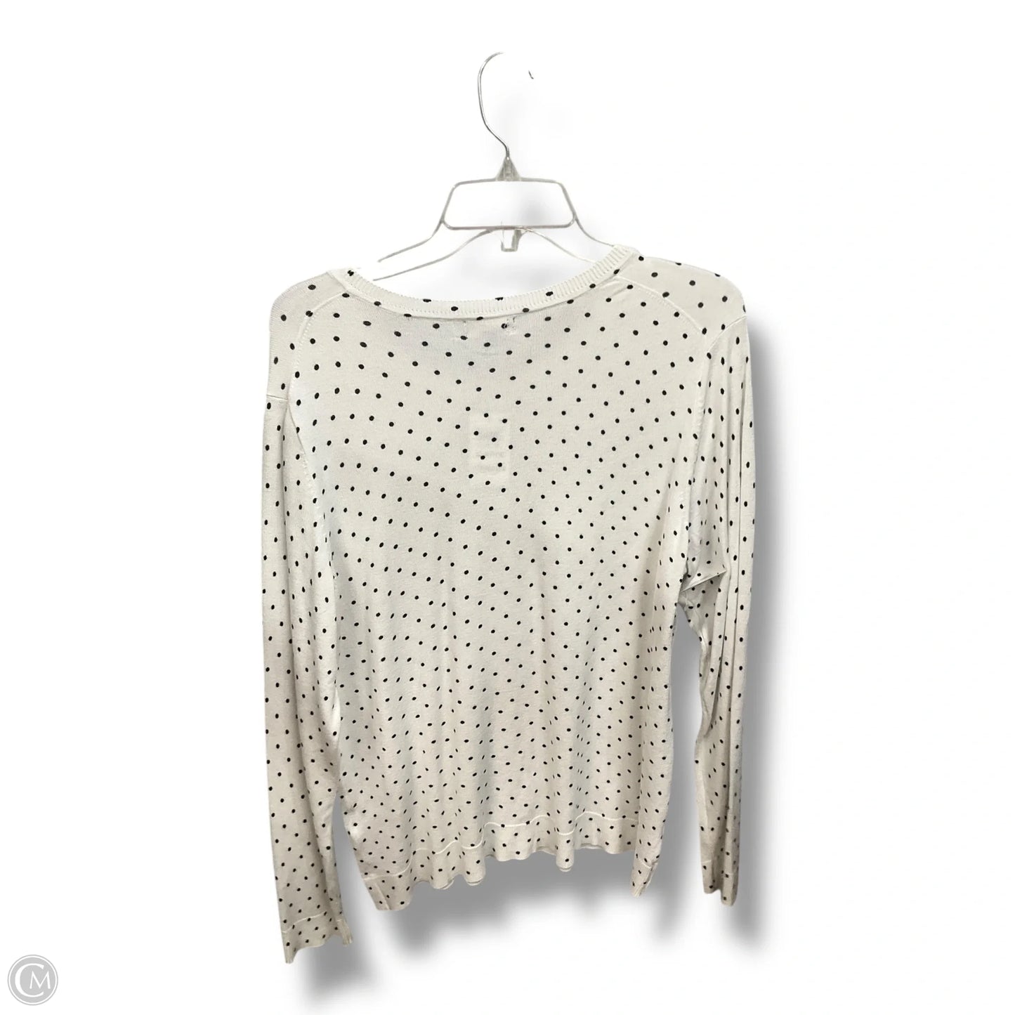 Cardigan By Style And Company In Polkadot Pattern, Size: Xl