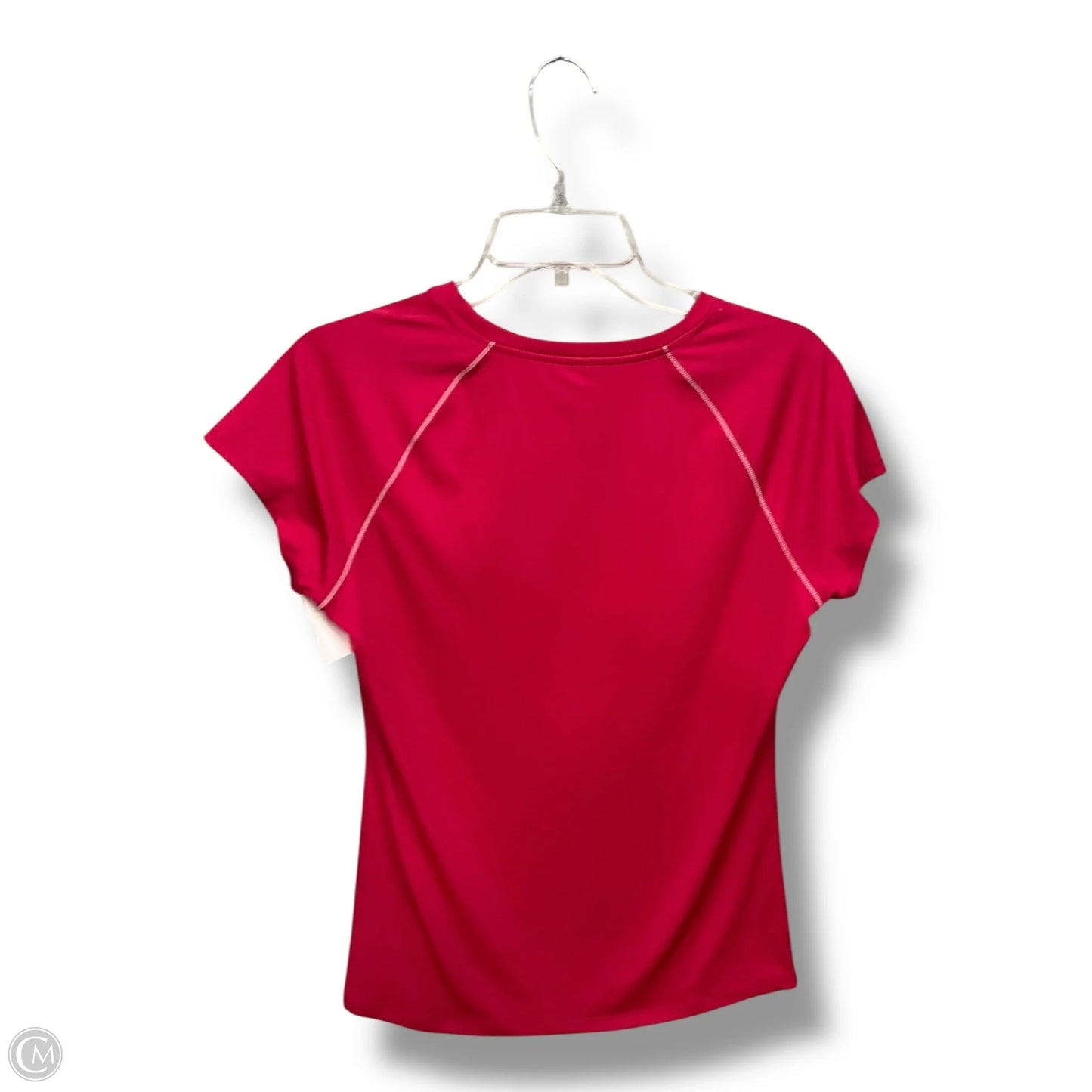 Athletic Top Short Sleeve By Champion In Pink, Size: L