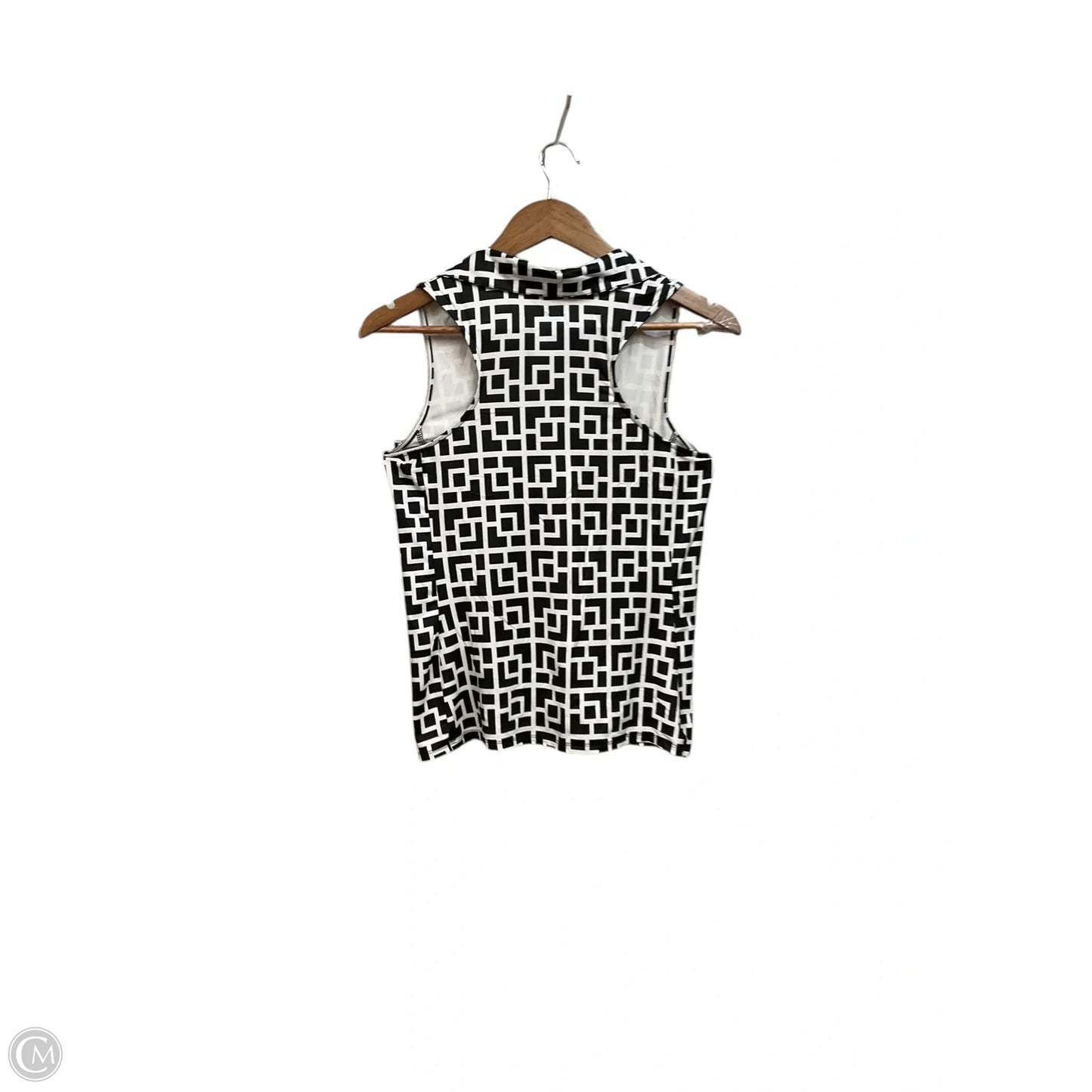 Athletic Tank Top By Gottex In Black & White, Size: M