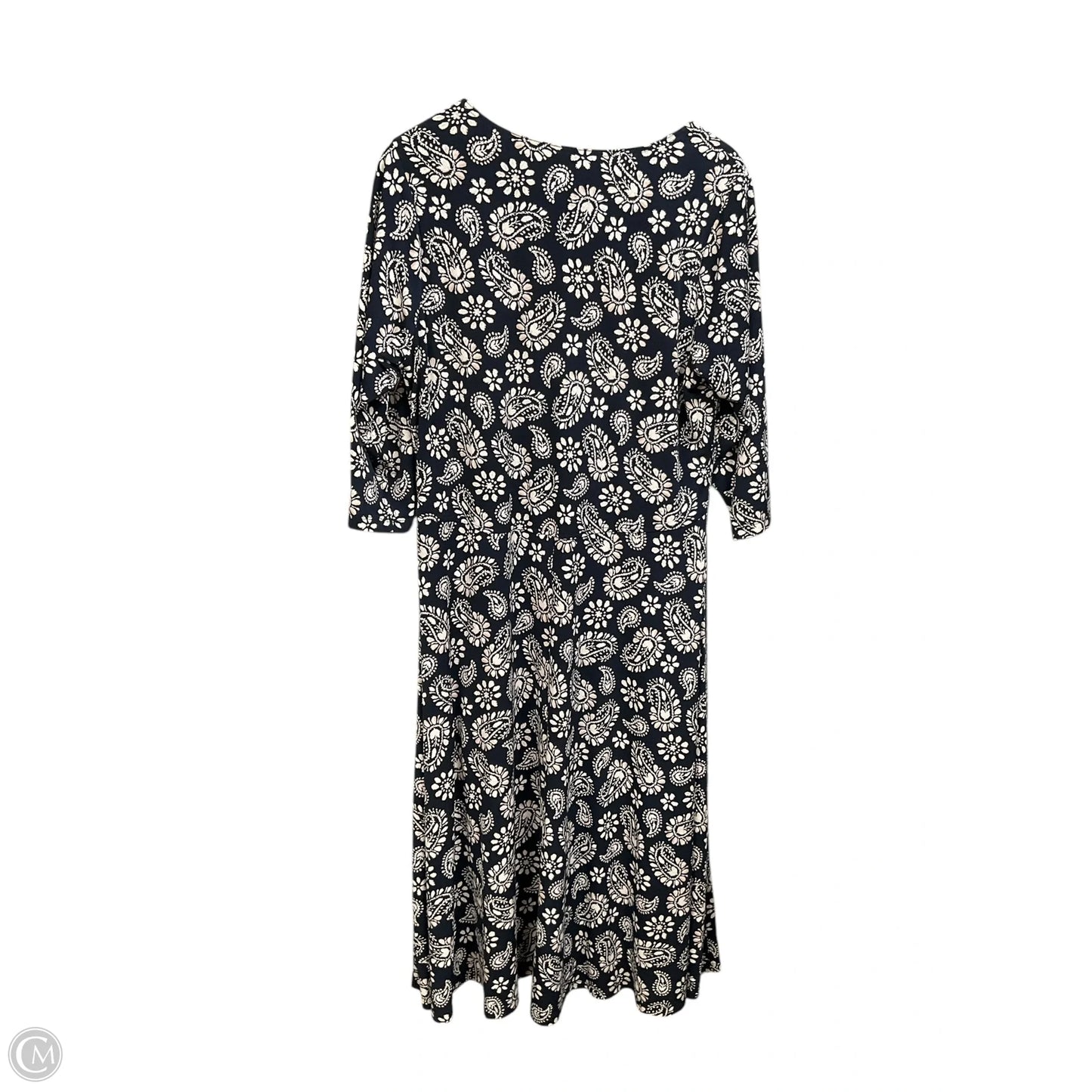 Dress Casual Midi By Connected Apparel In Black, Size: Xl