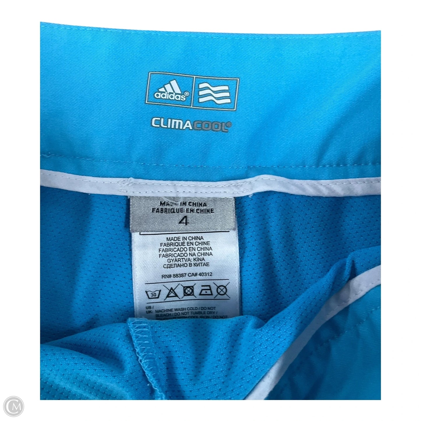 Athletic Skort By Adidas In Blue, Size: S