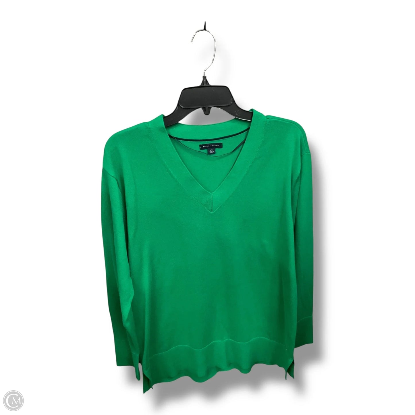 Top Long Sleeve By Tommy Hilfiger In Green, Size: M