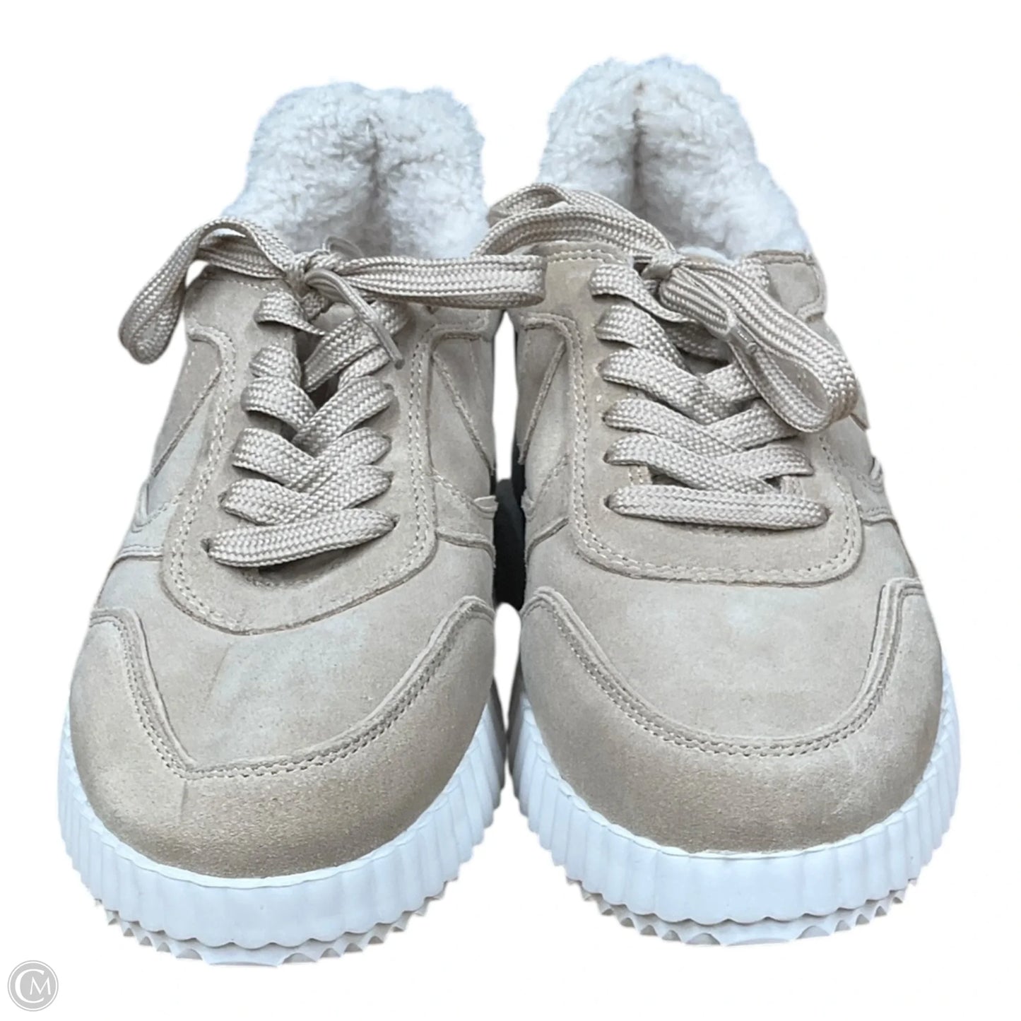 Shoes Sneakers By Steve Madden In Tan & White, Size: 7.5