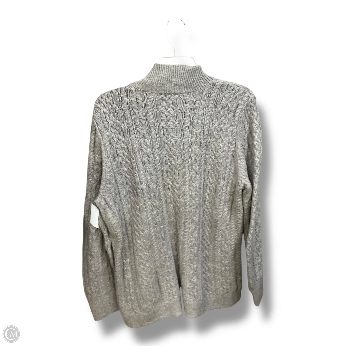 Sweater By Talbots In Grey, Size: Xl