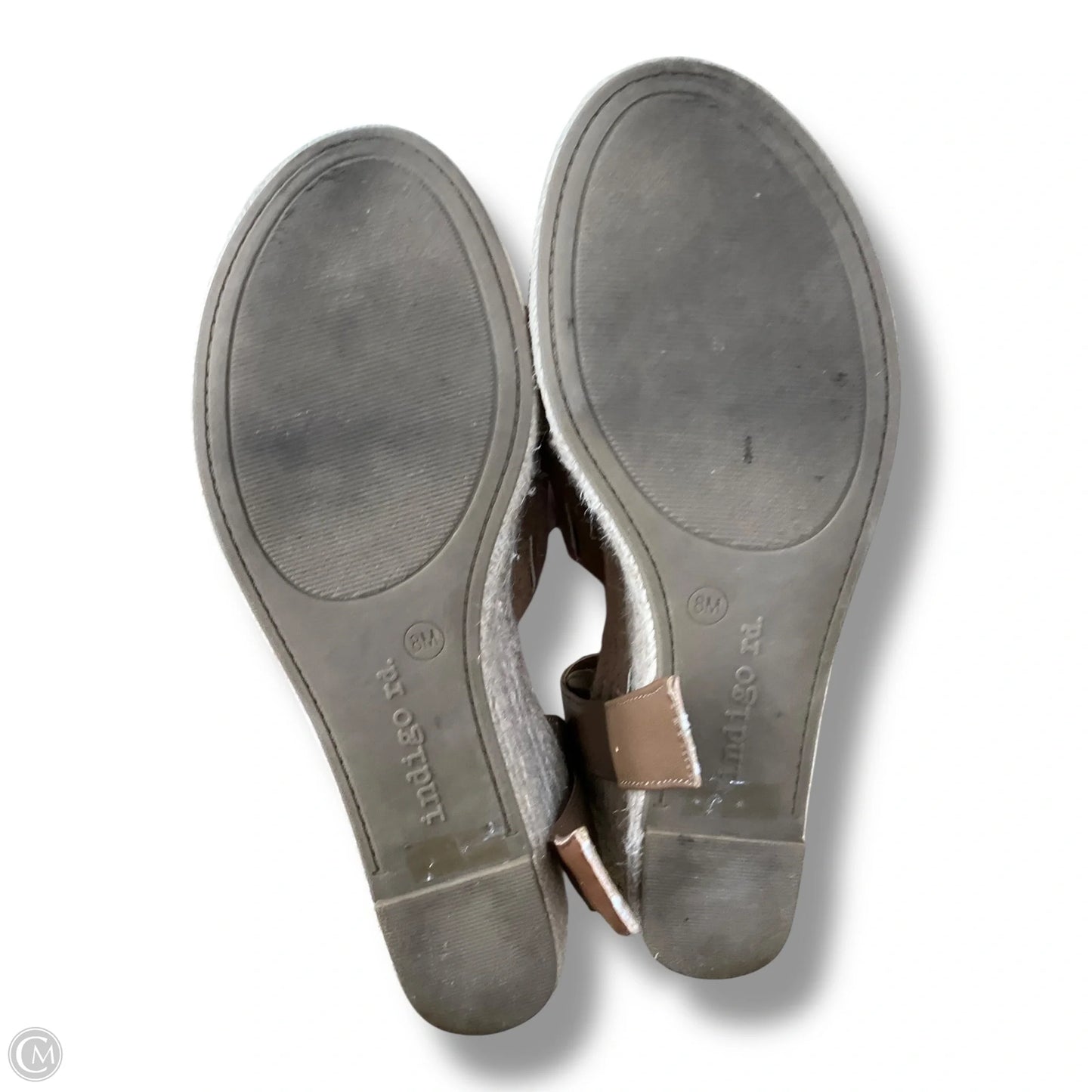 Sandals Heels Wedge By Indigo Rd In Brown, Size: 8